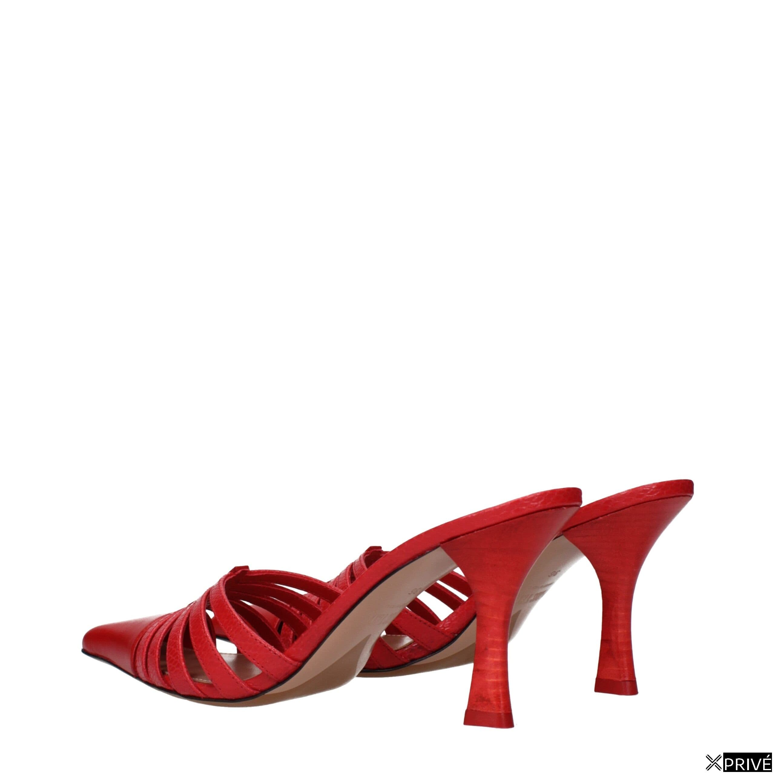 Sandales rouges en Cuir — 4