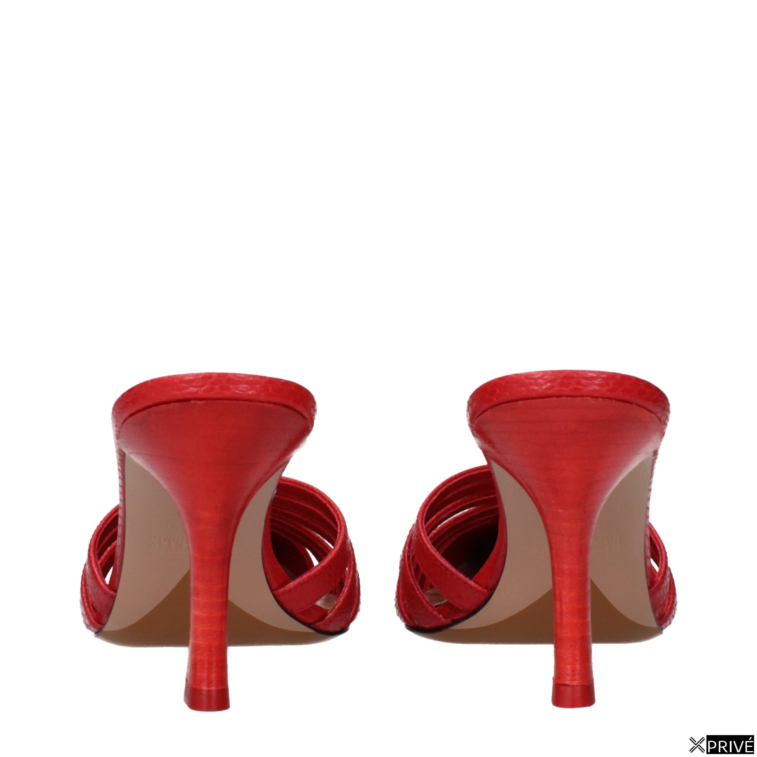 Sandales rouges en Cuir — 5