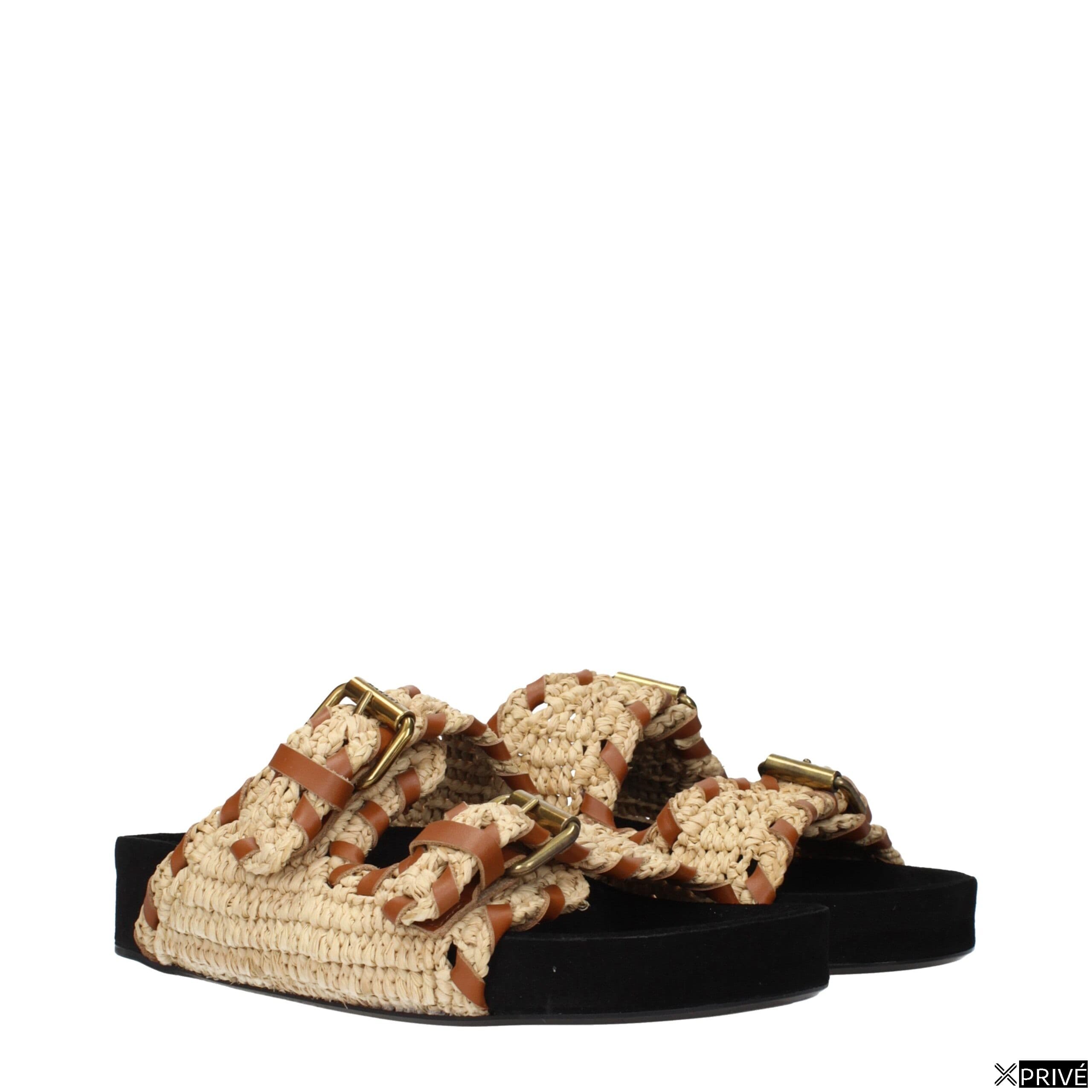 Sandales beiges en Raphia — 2
