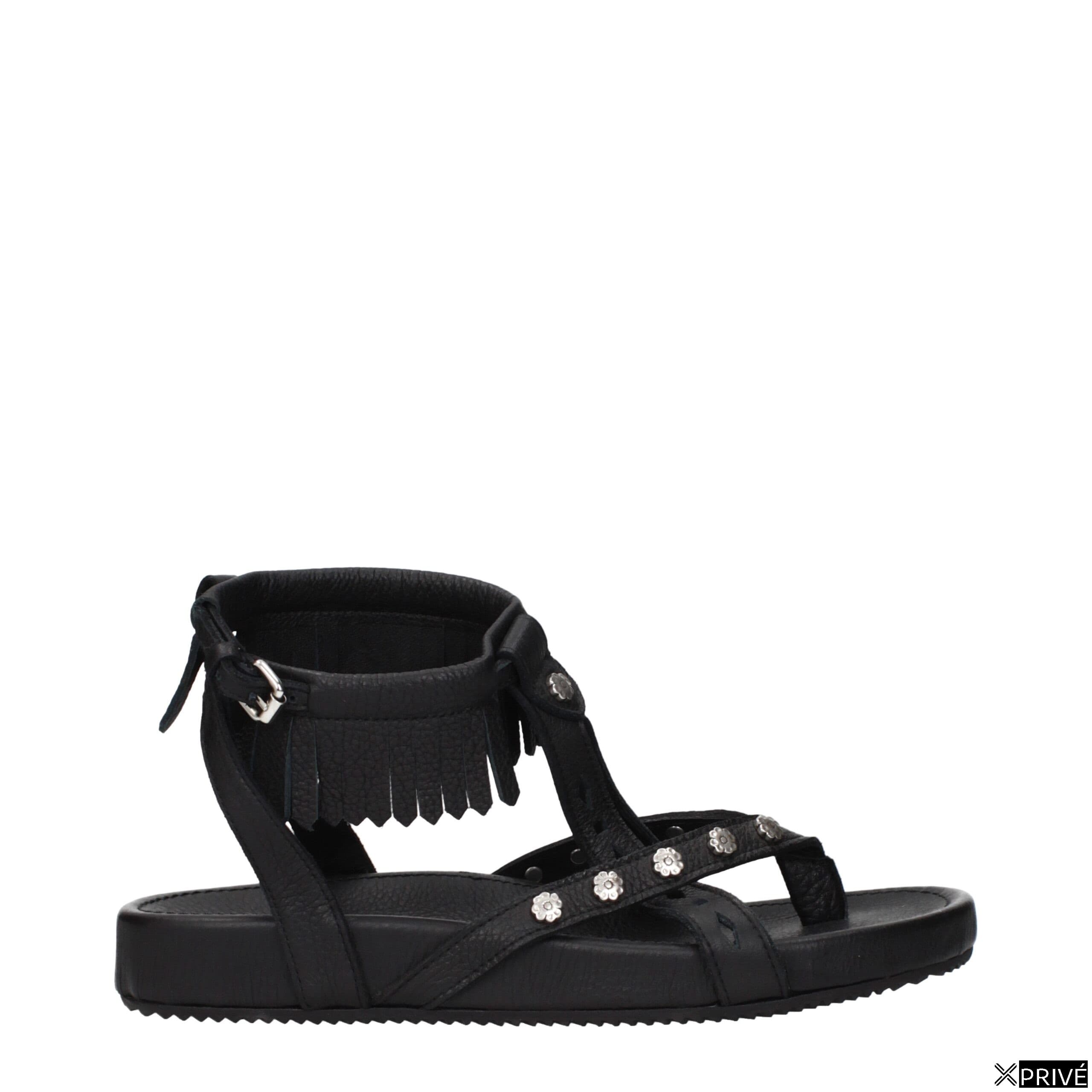 Sandales noires en Cuir — 1