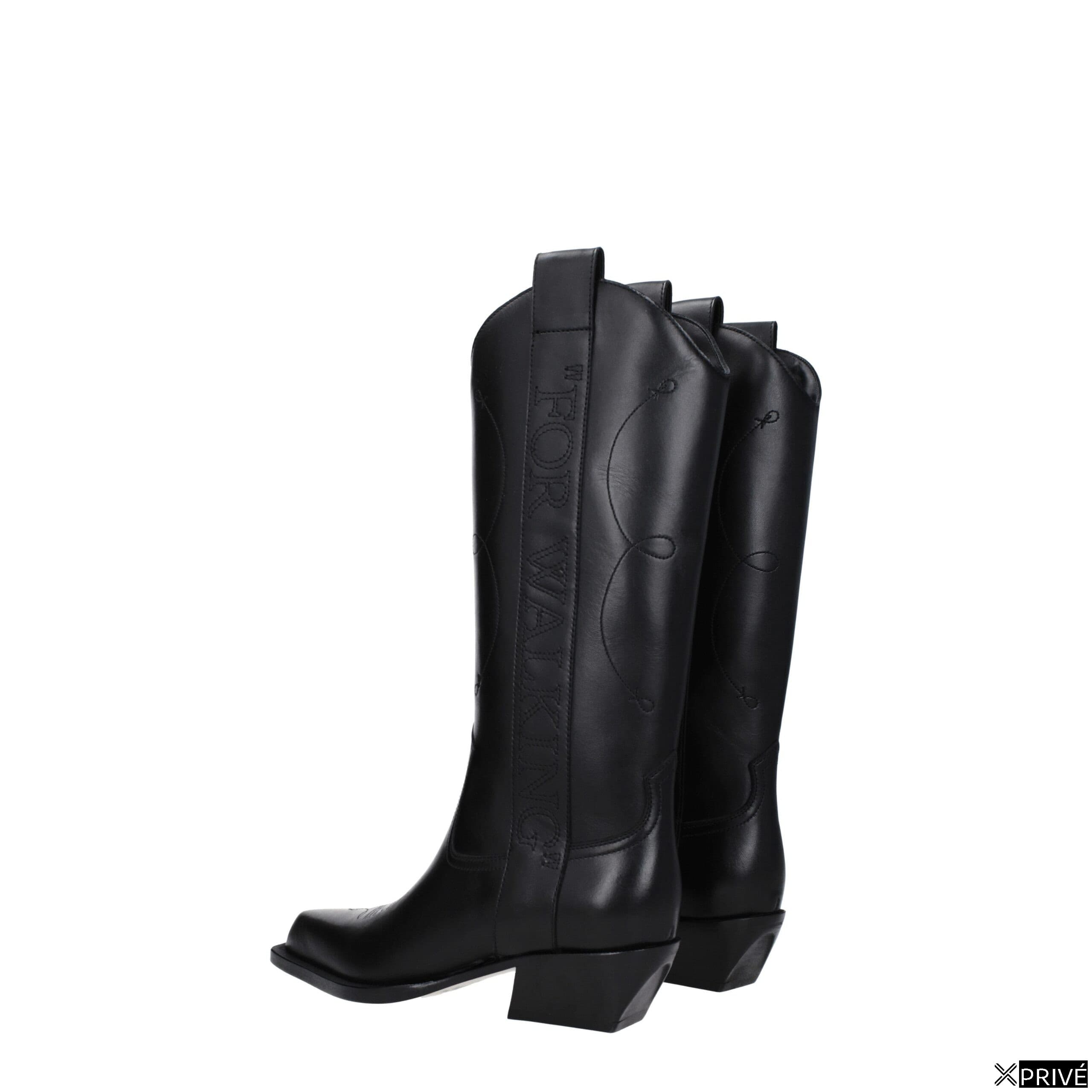 Bottes noires en Cuir — 3