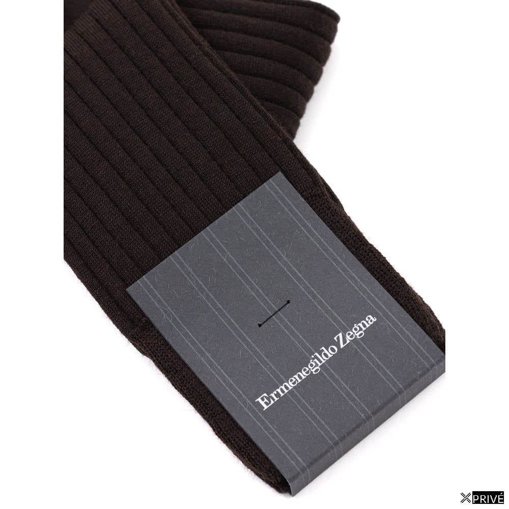 Chaussettes brunes en Laine — 3
