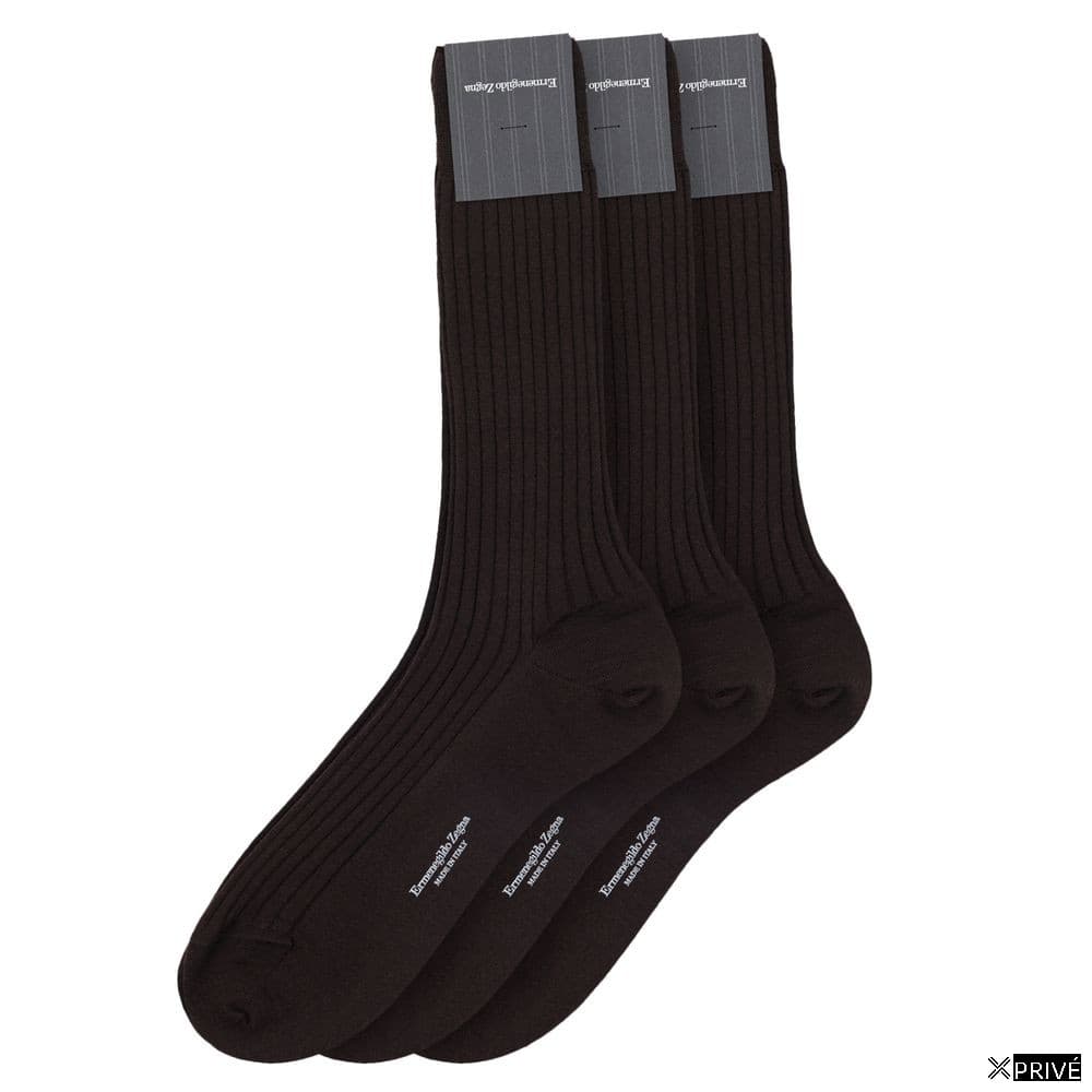 Chaussettes brunes en Laine — 1