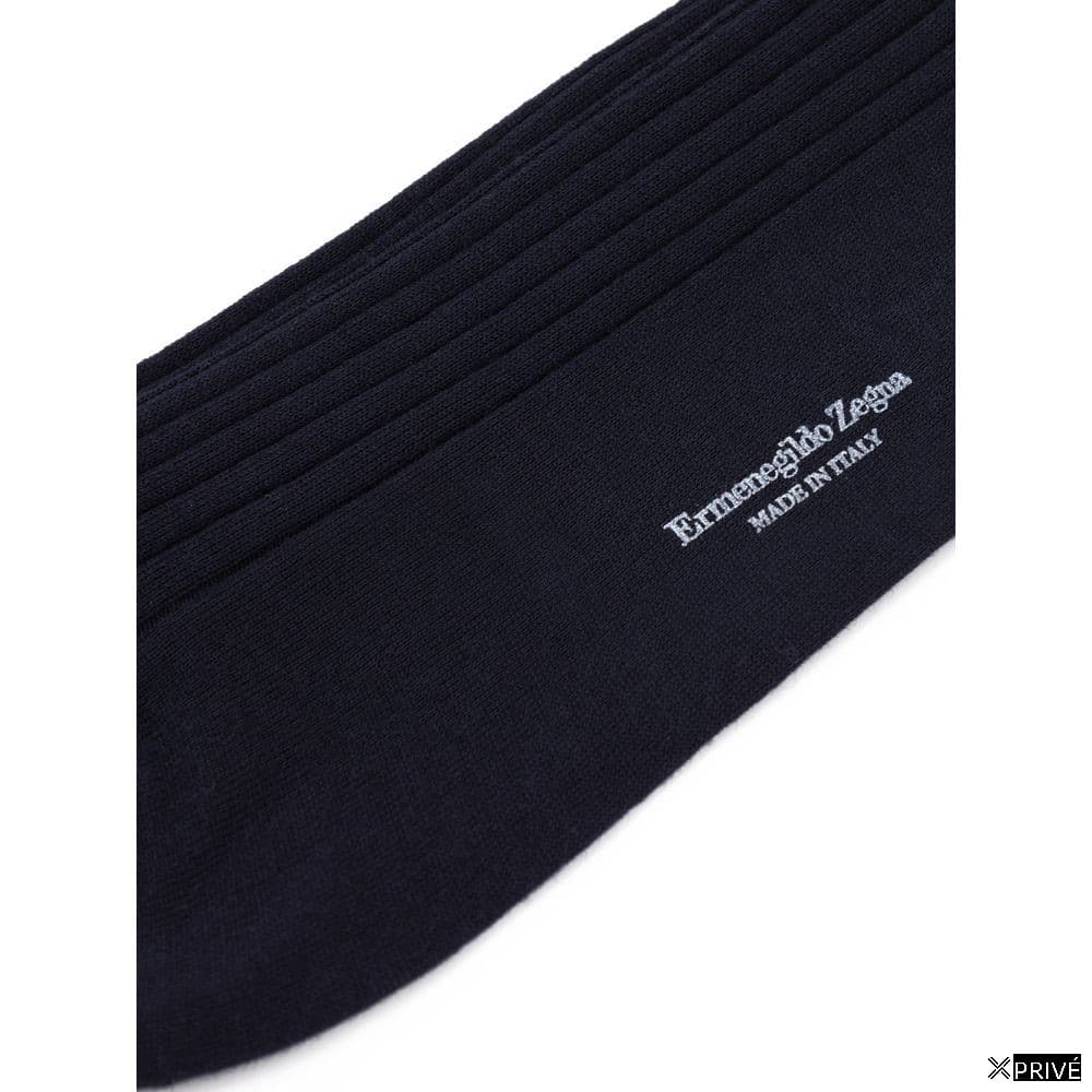 Chaussettes bleu marine en Laine — 2