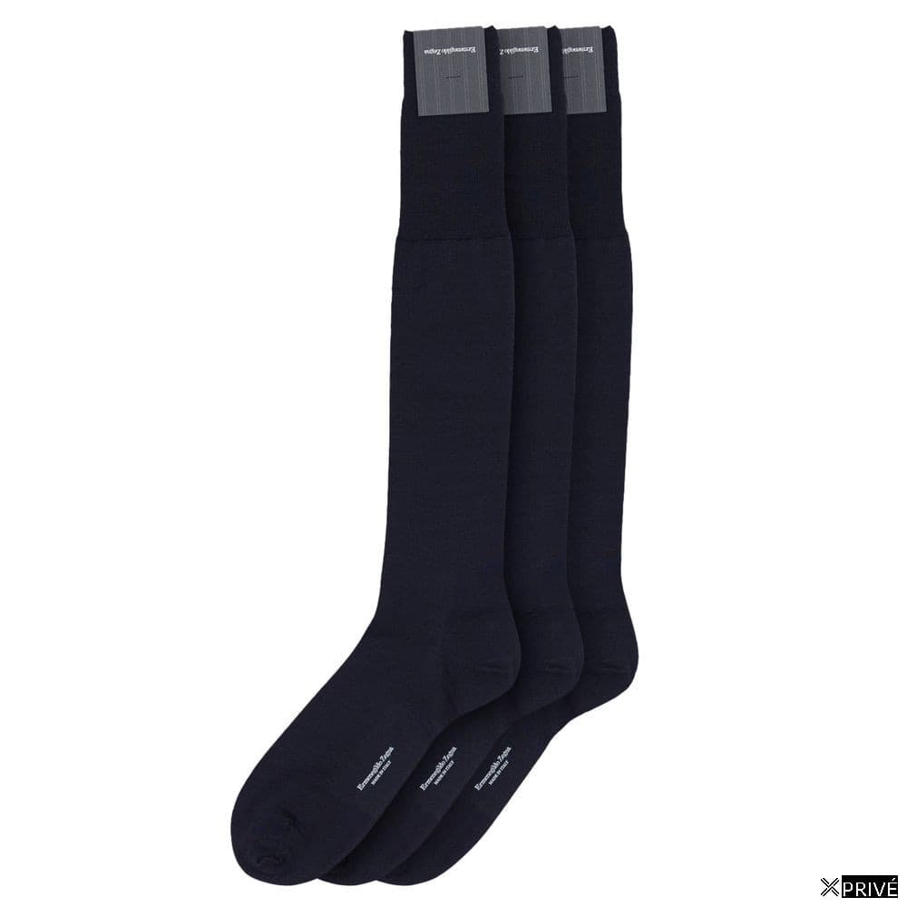 Chaussettes bleu marine en Laine — 1