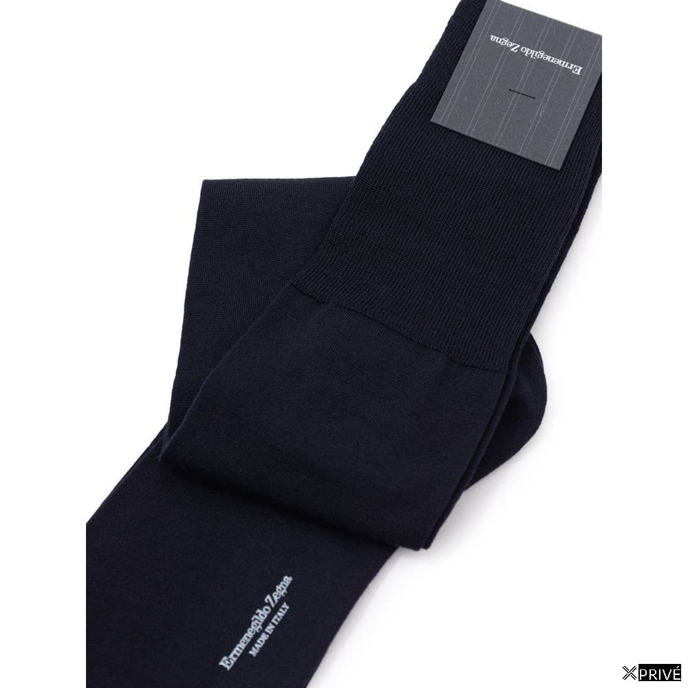 Chaussettes bleu marine en Laine — 3