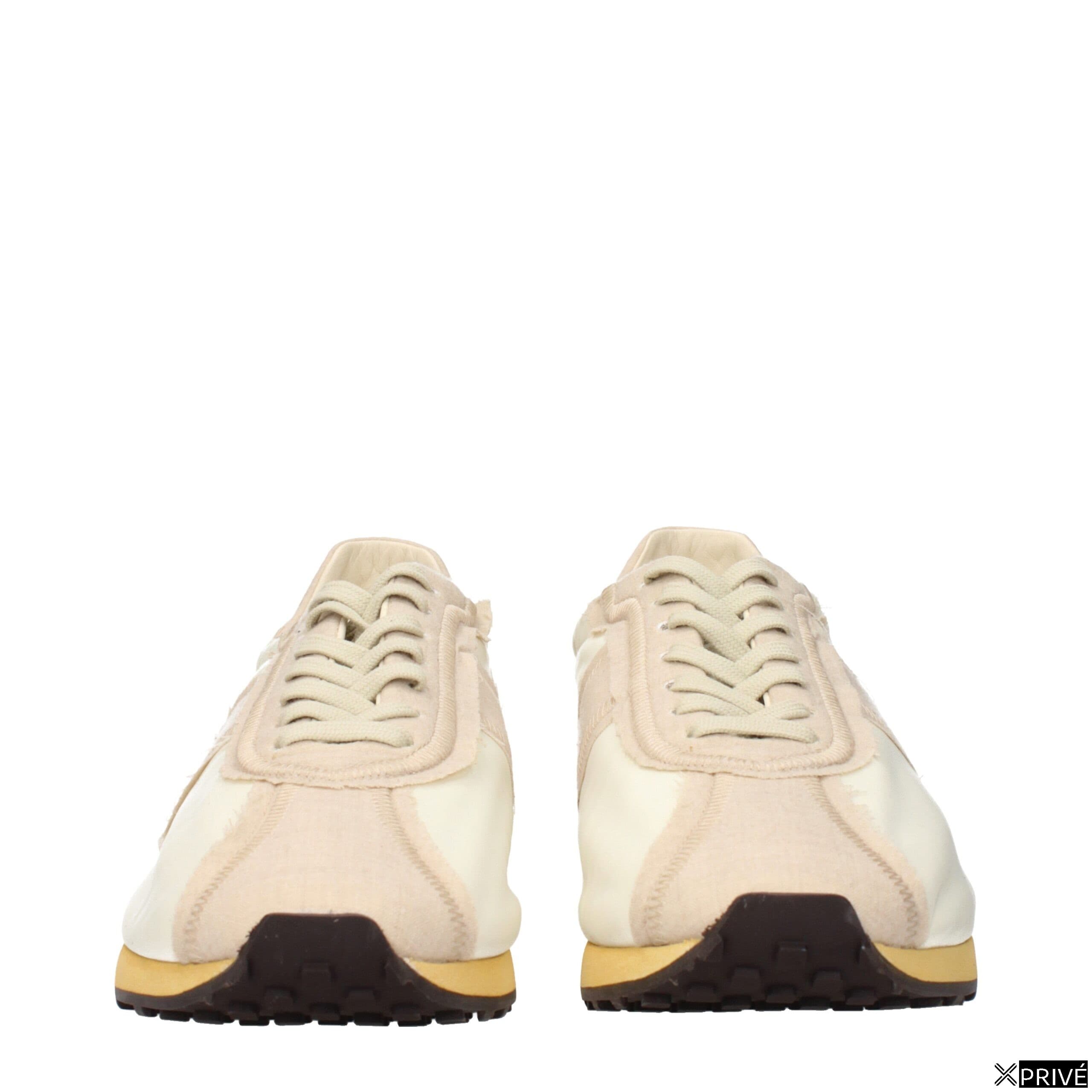 Chaussures de sport beiges en Tissu — 3