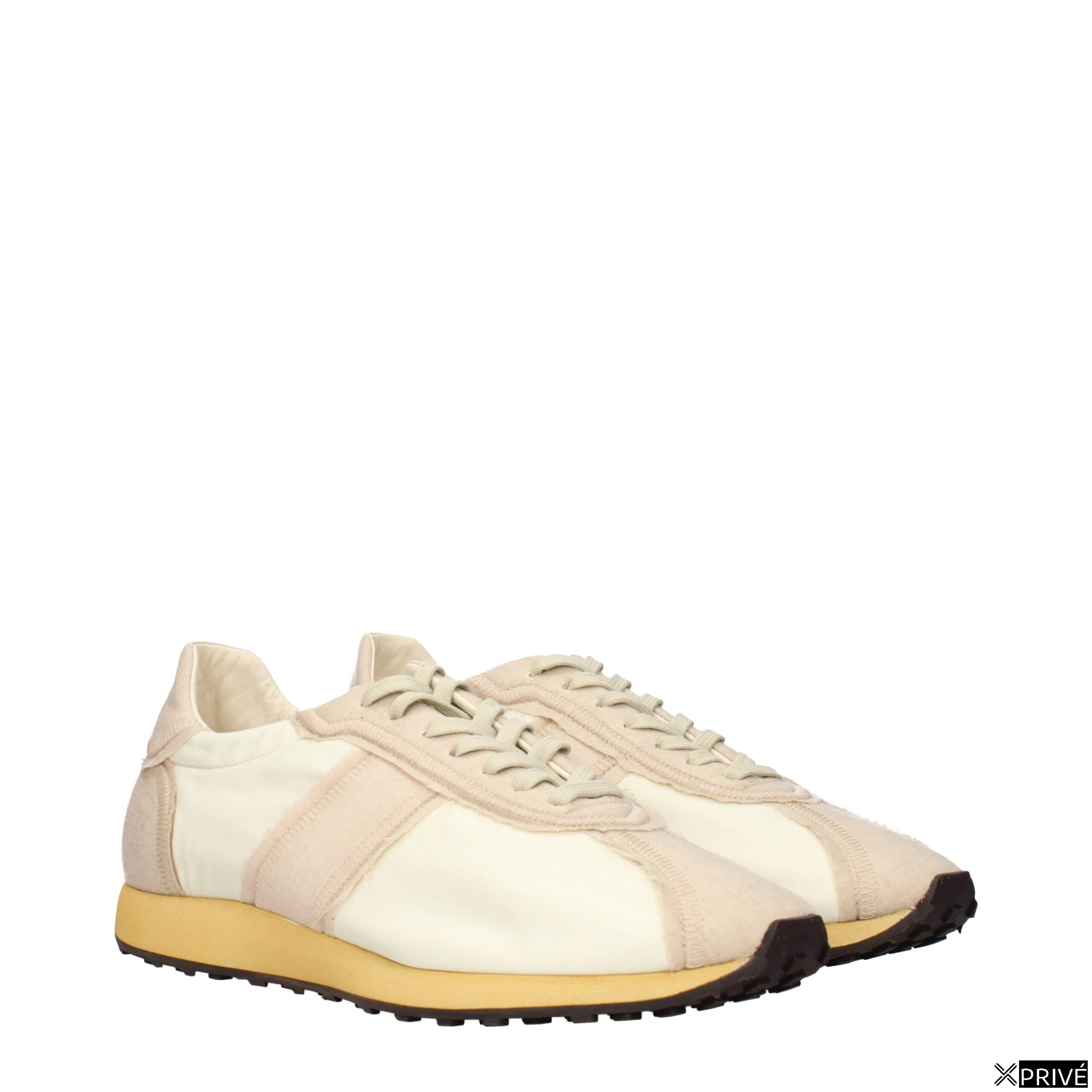 Chaussures de sport beiges en Tissu — 2