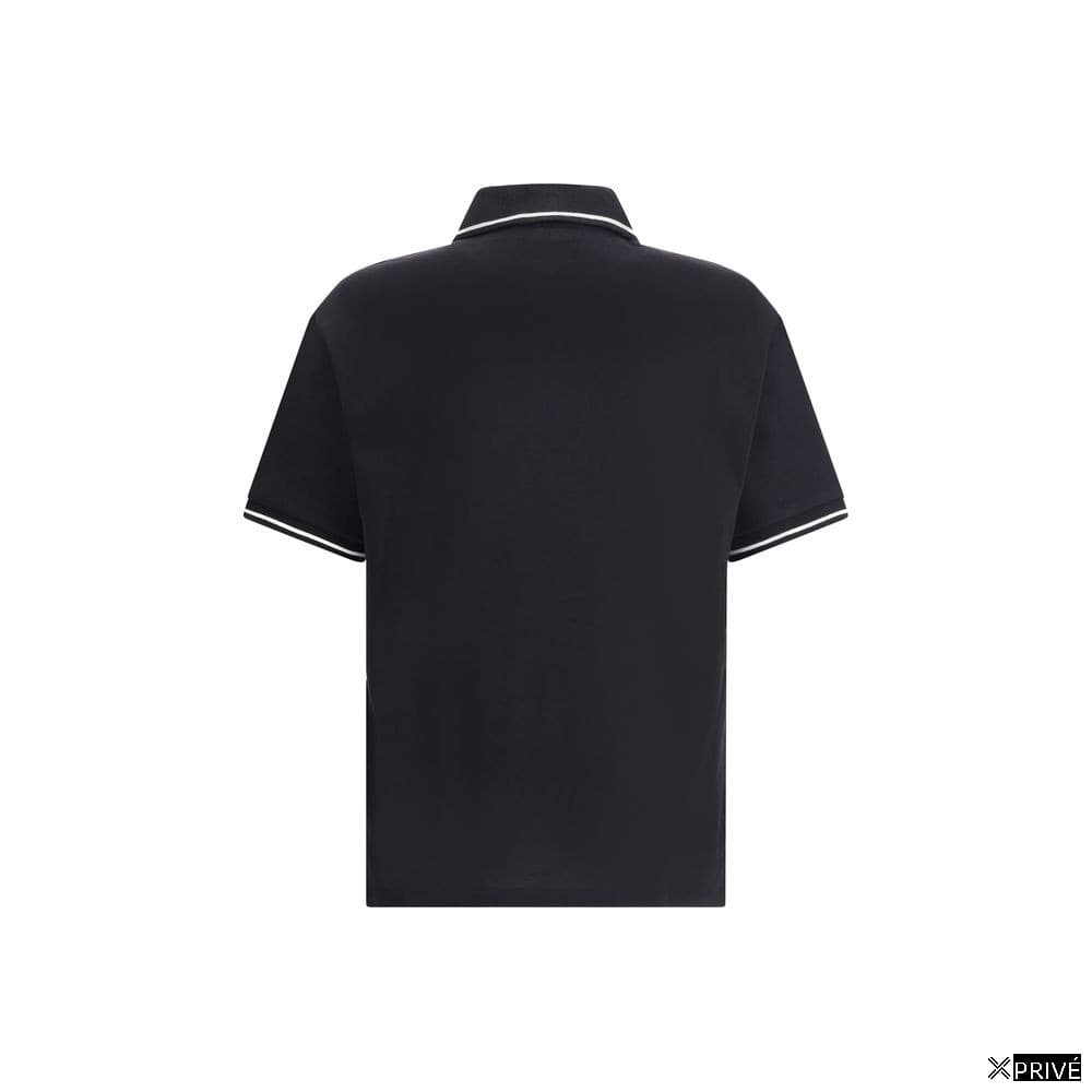 Polo noir en Coton — 2