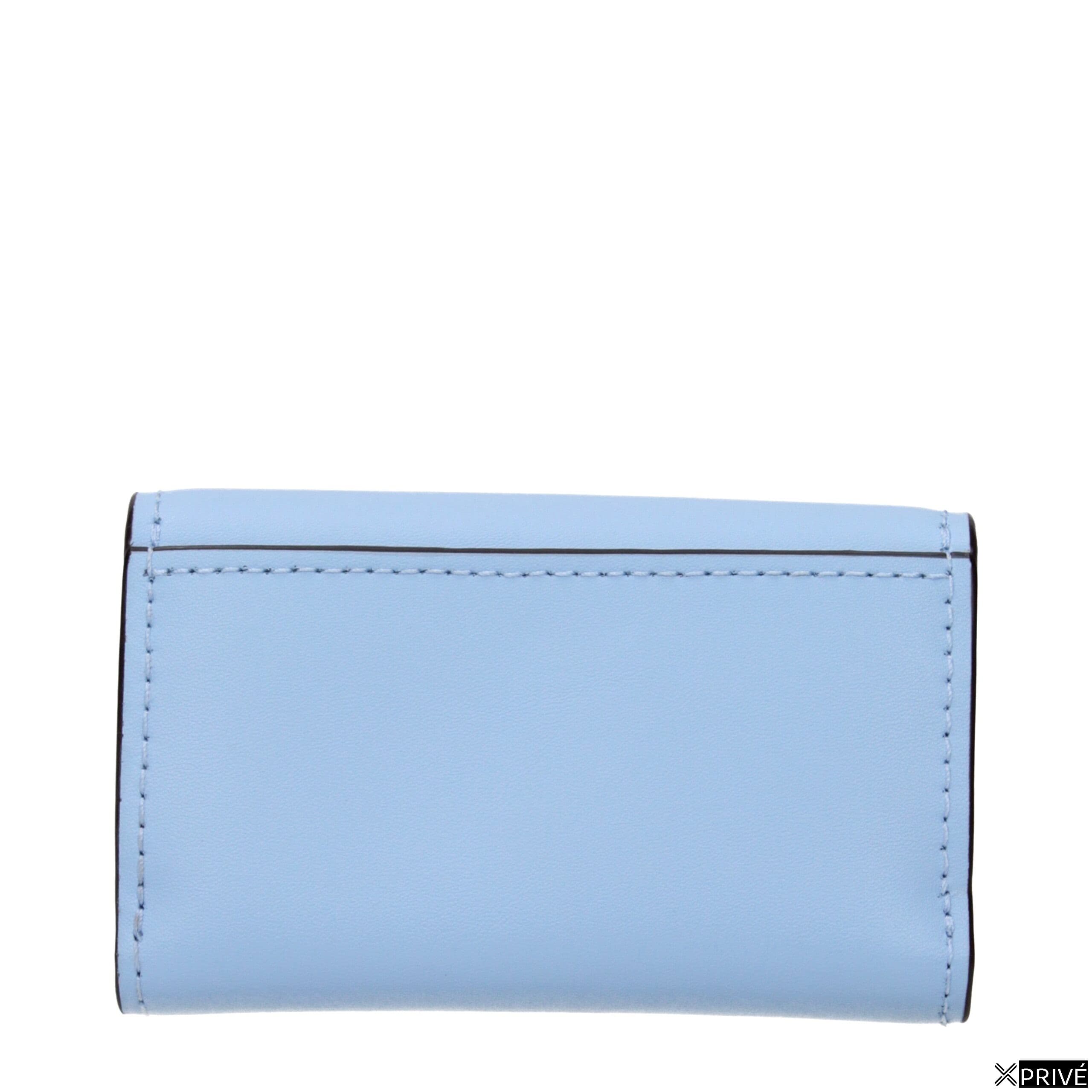 Portefeuille bleu clair en Cuir — 2