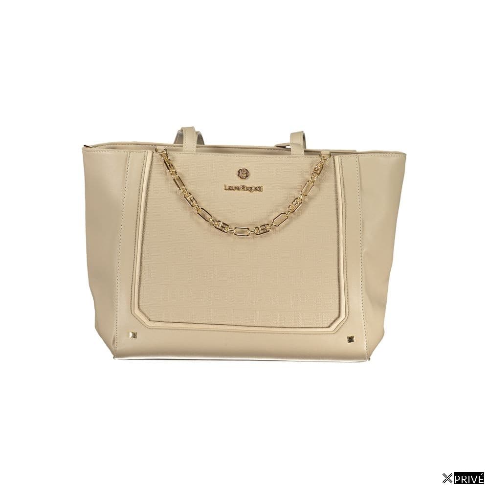Sac à main beige en PVC — 1