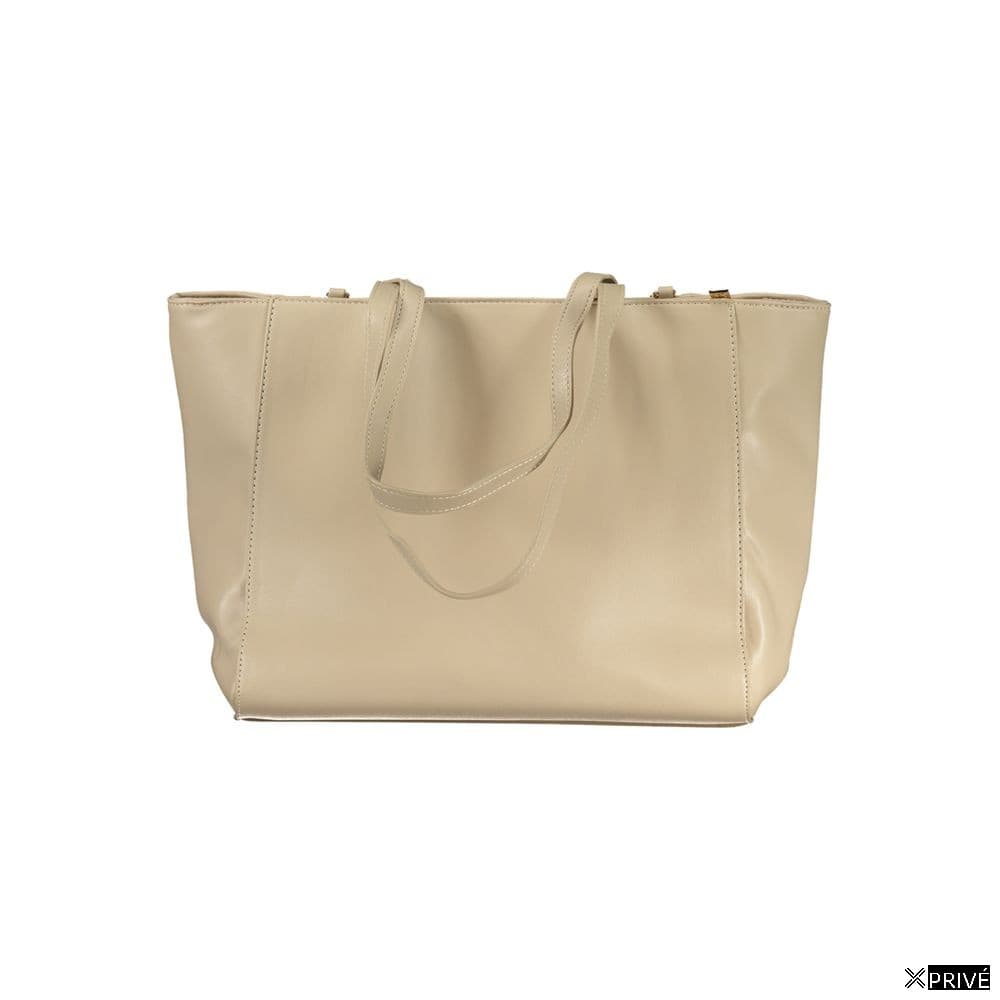 Sac à main beige en PVC — 2