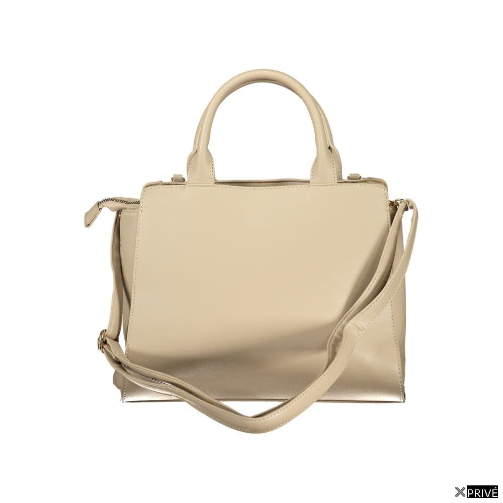 Sac à main beige en PVC — 2