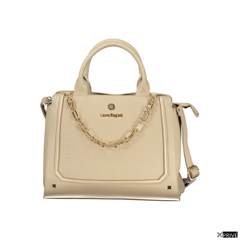 Sac à main beige en PVC — 1