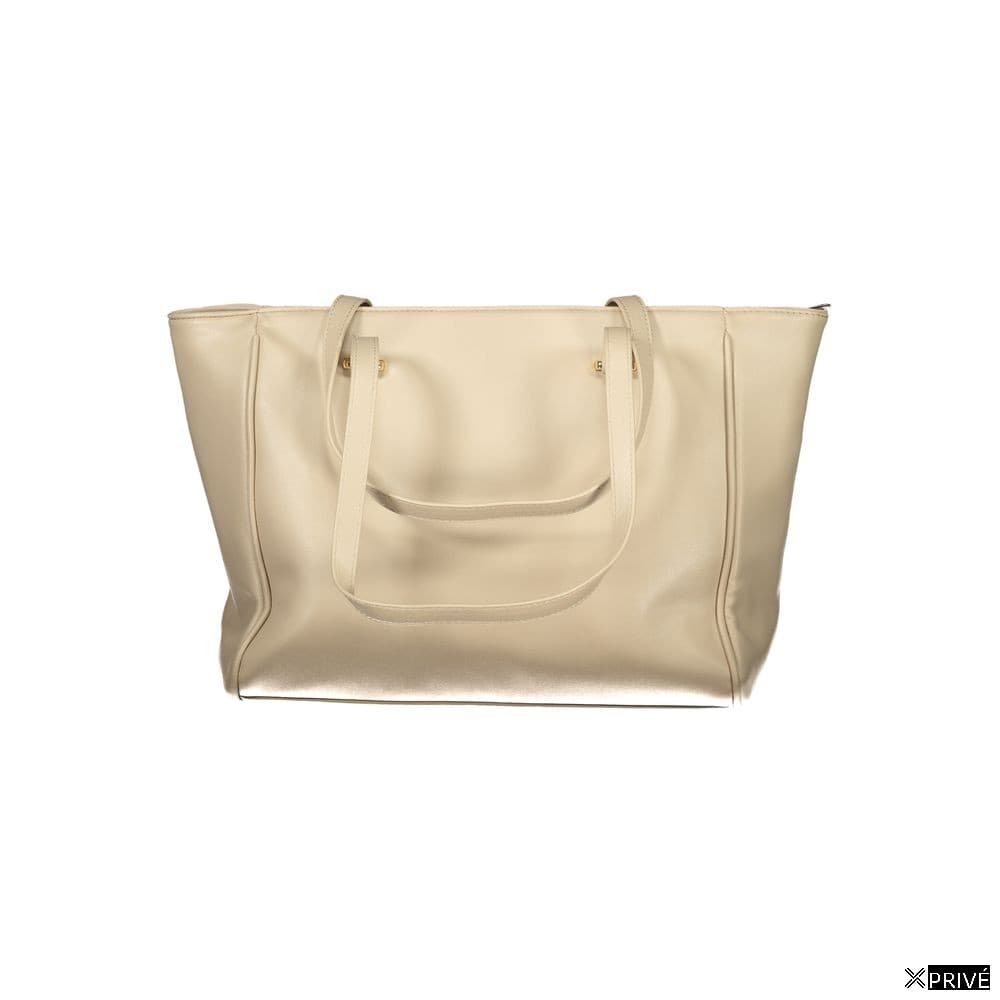 Sac à main beige en PVC — 2
