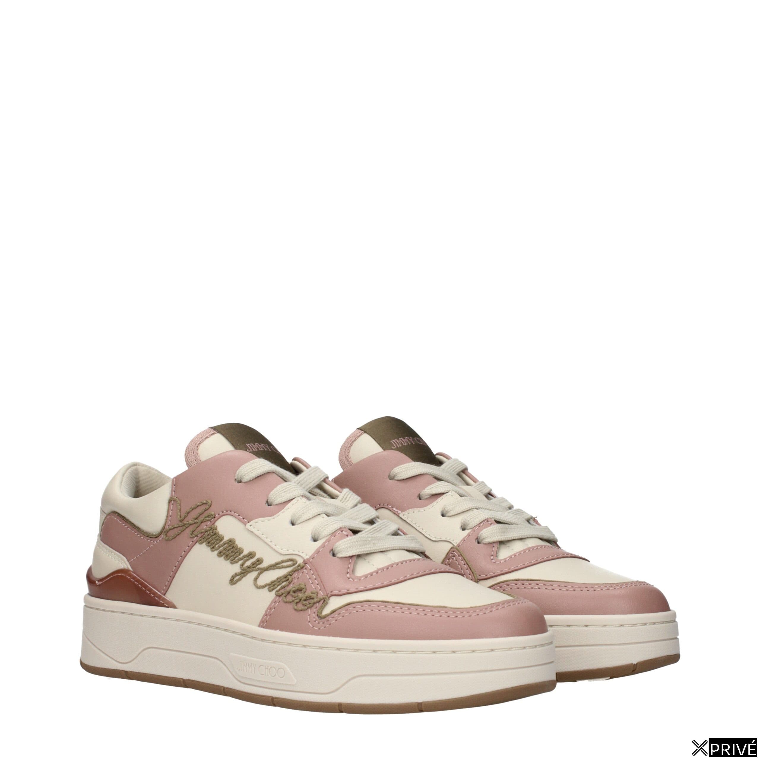 Chaussures de sport roses en Cuir — 2