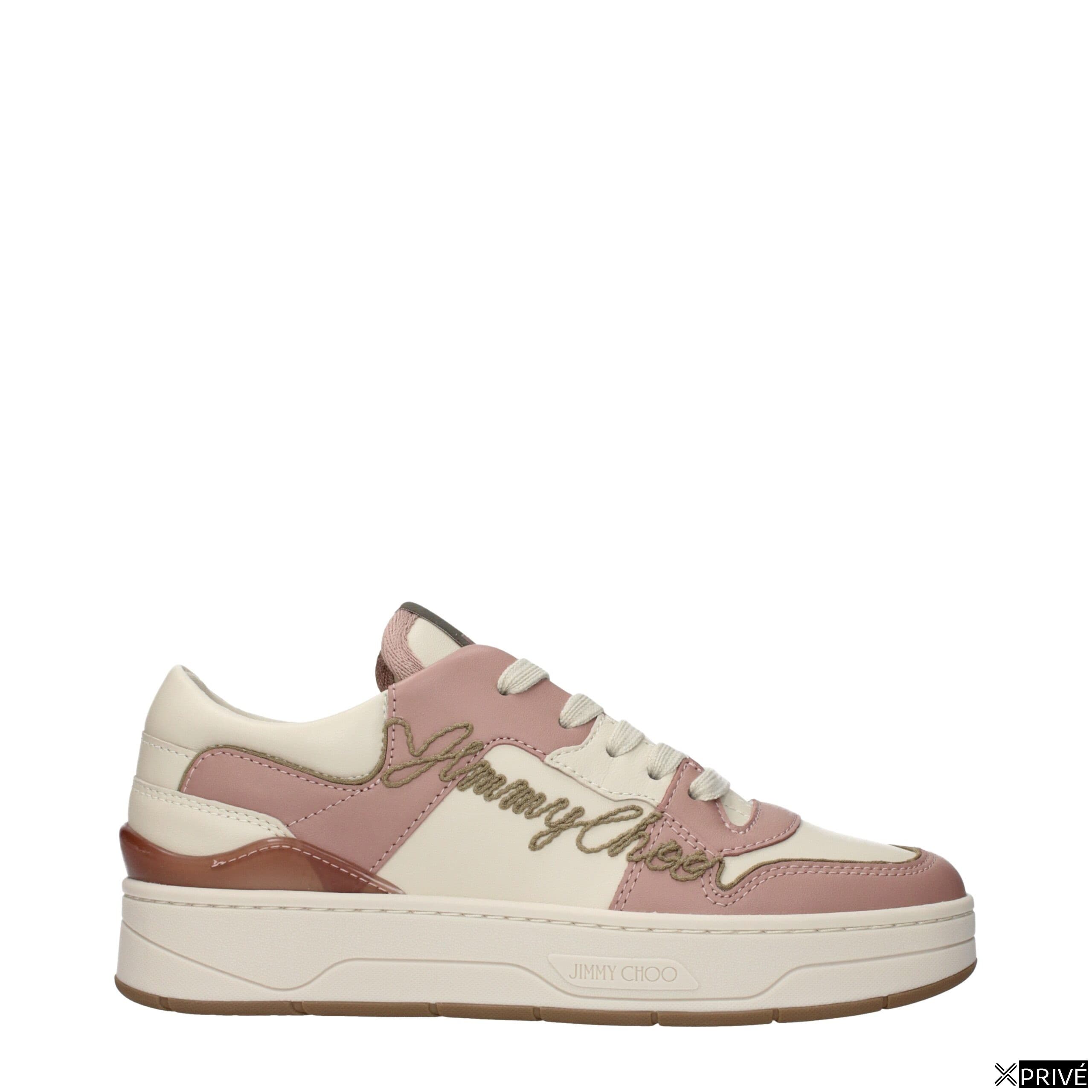 Chaussures de sport roses en Cuir — 1
