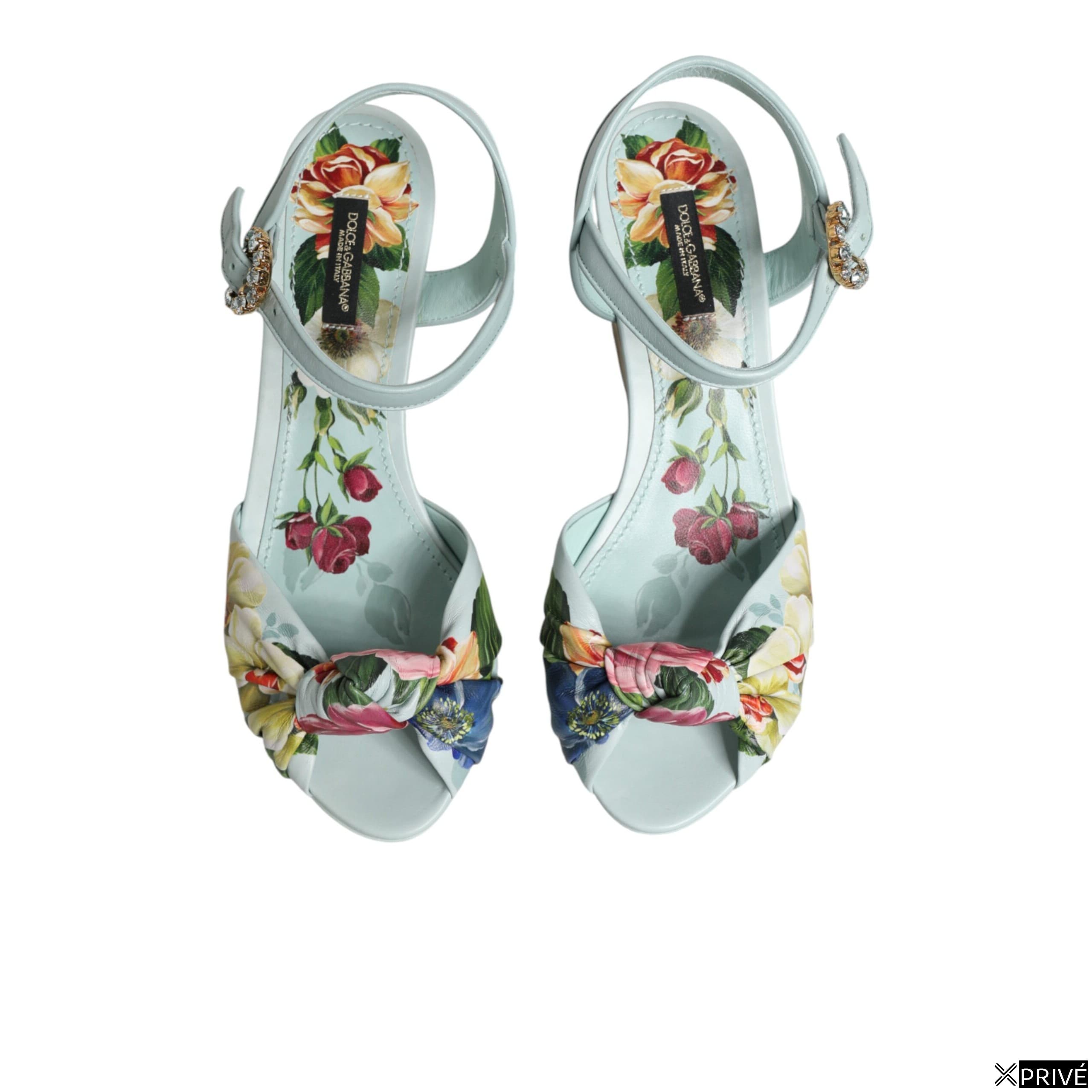 Chaussures compensées vertes en 100lf — 4