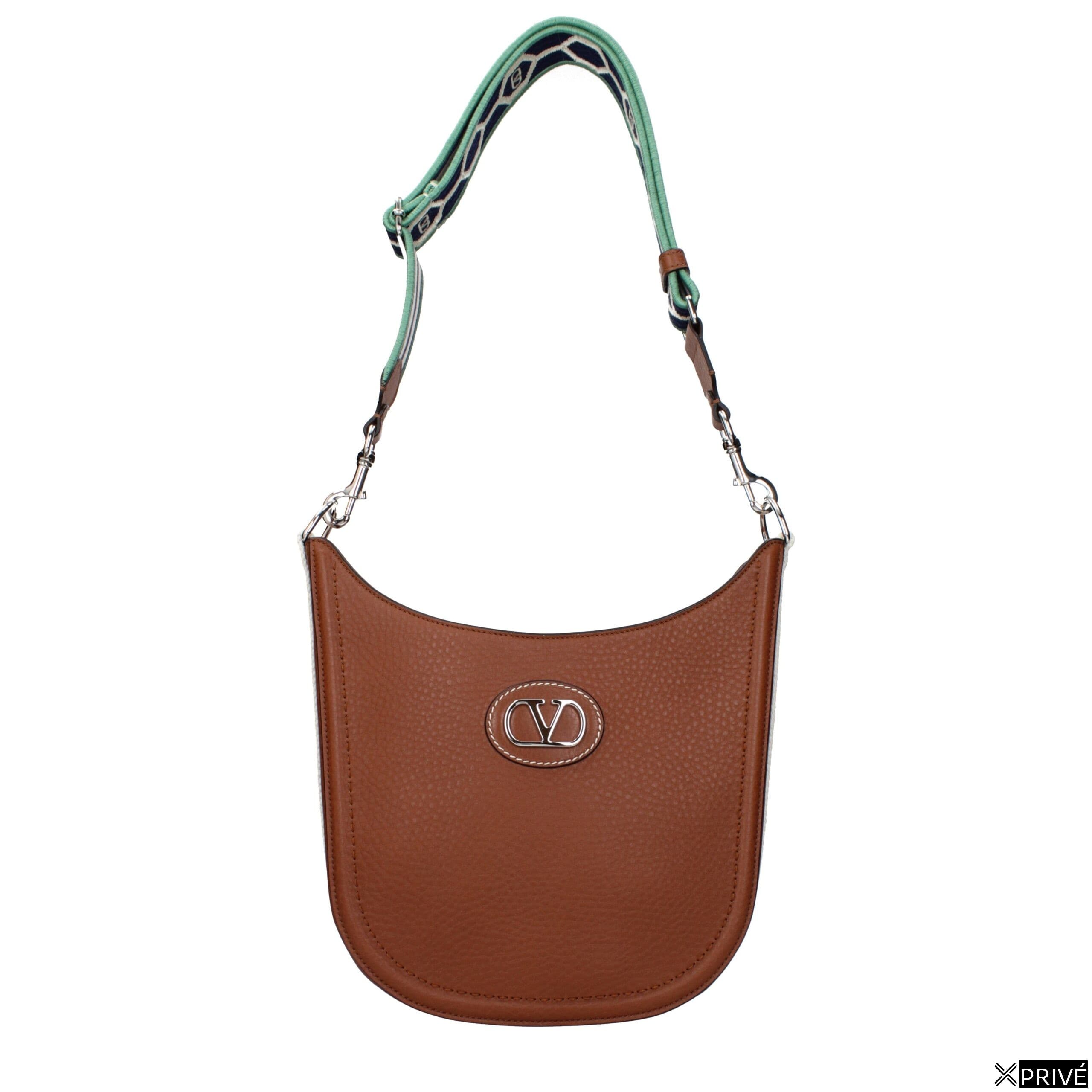 Sac porté croisé brun en Cuir — 1