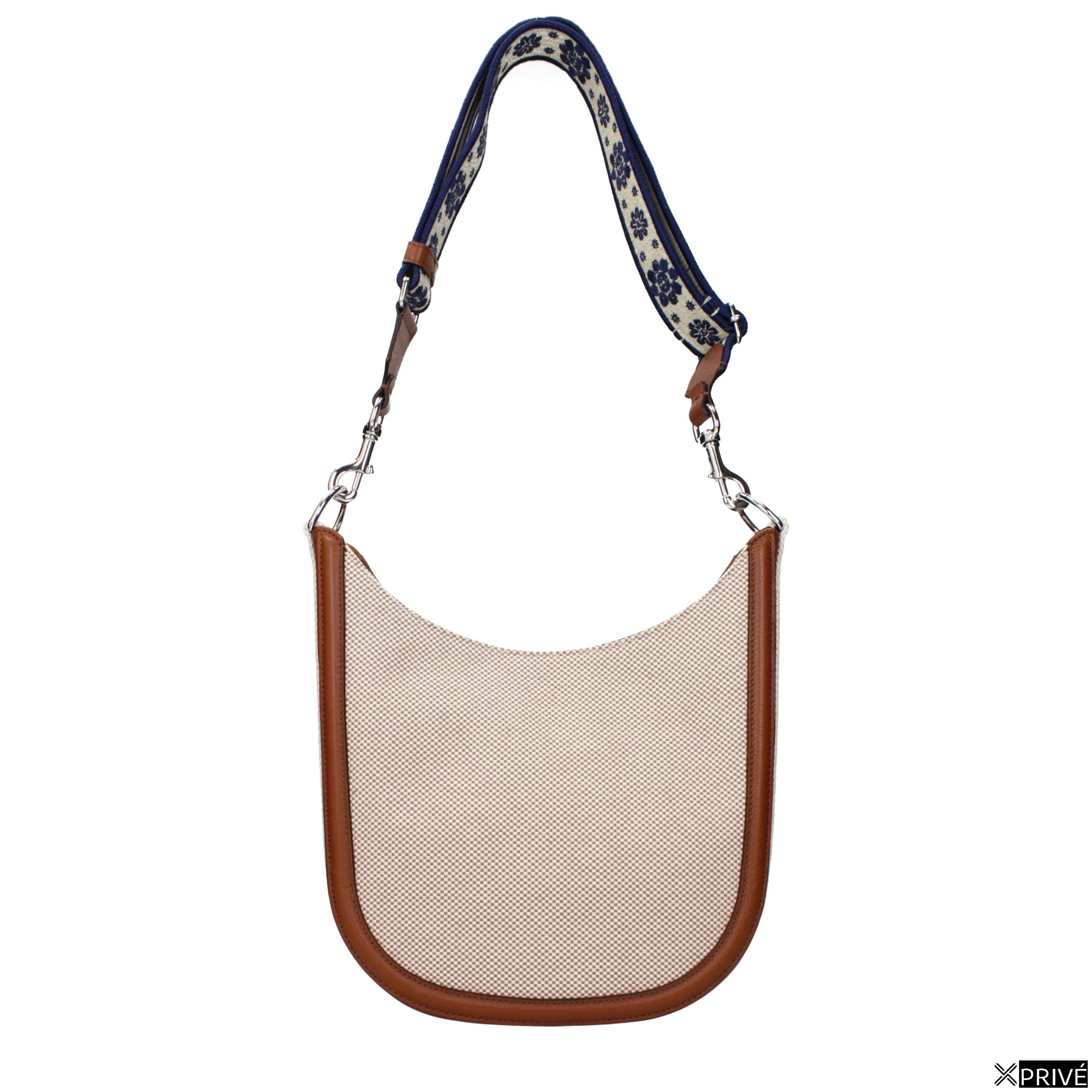 Sac porté croisé beige en Tissu — 3