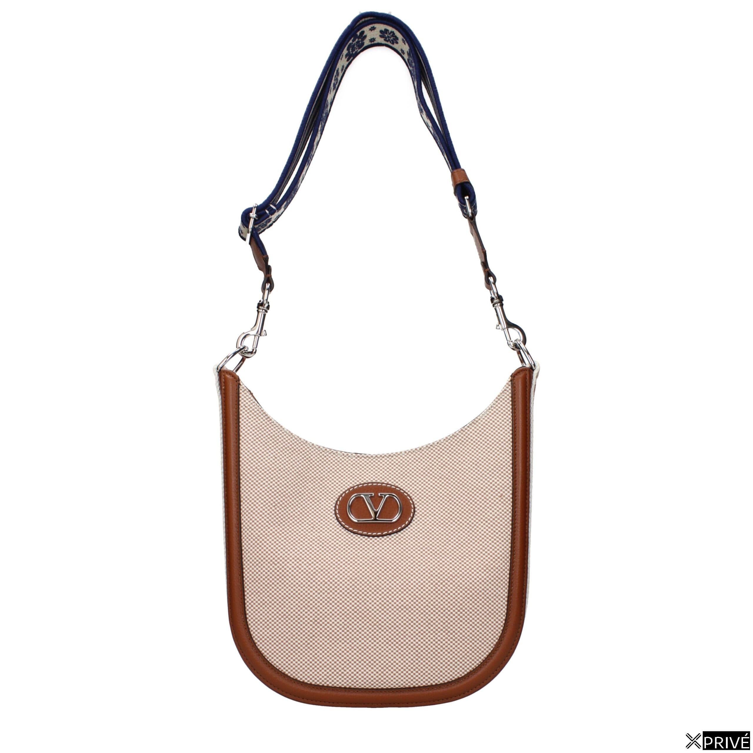 Sac porté croisé beige en Tissu — 1