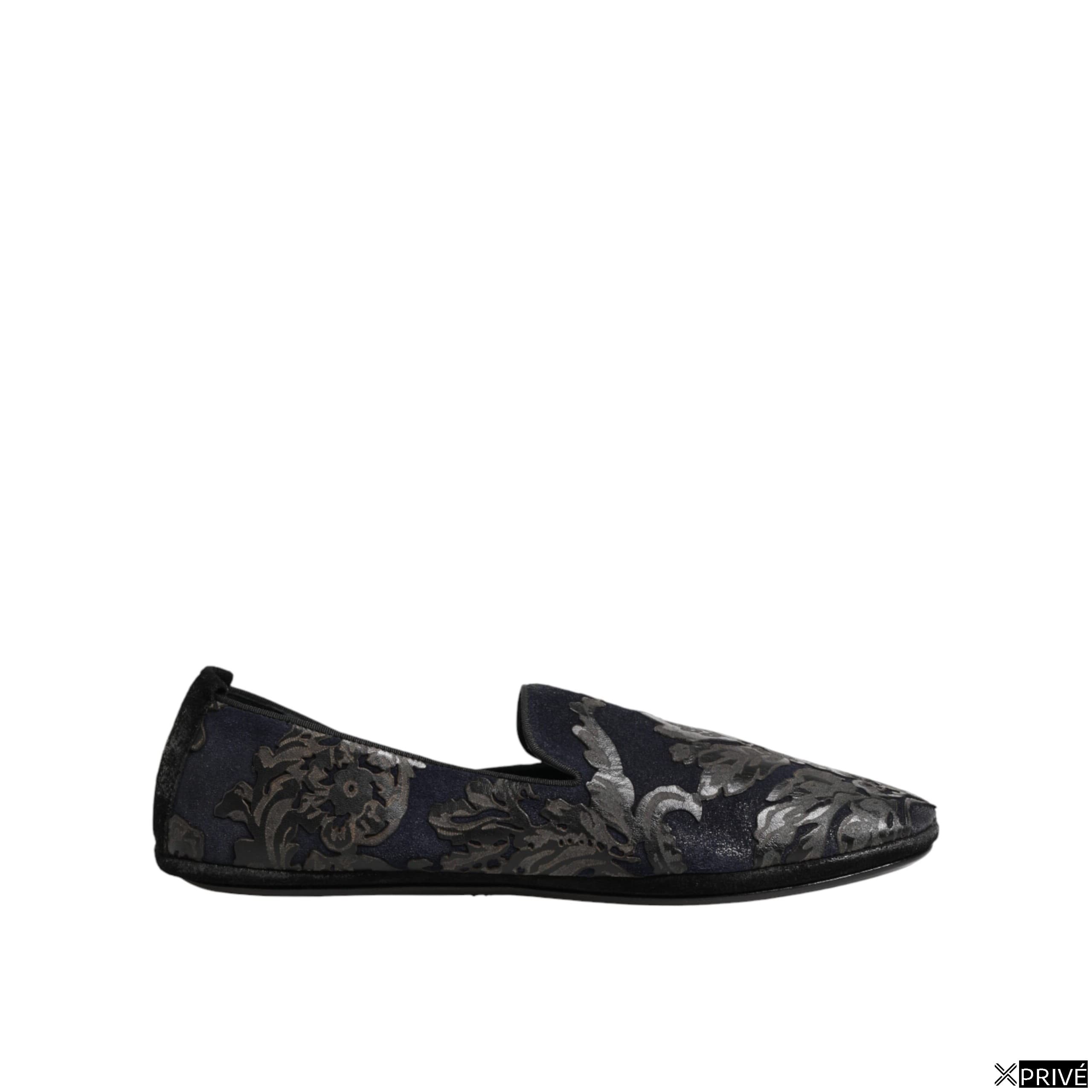 Mocassin Noir et bleu — 1