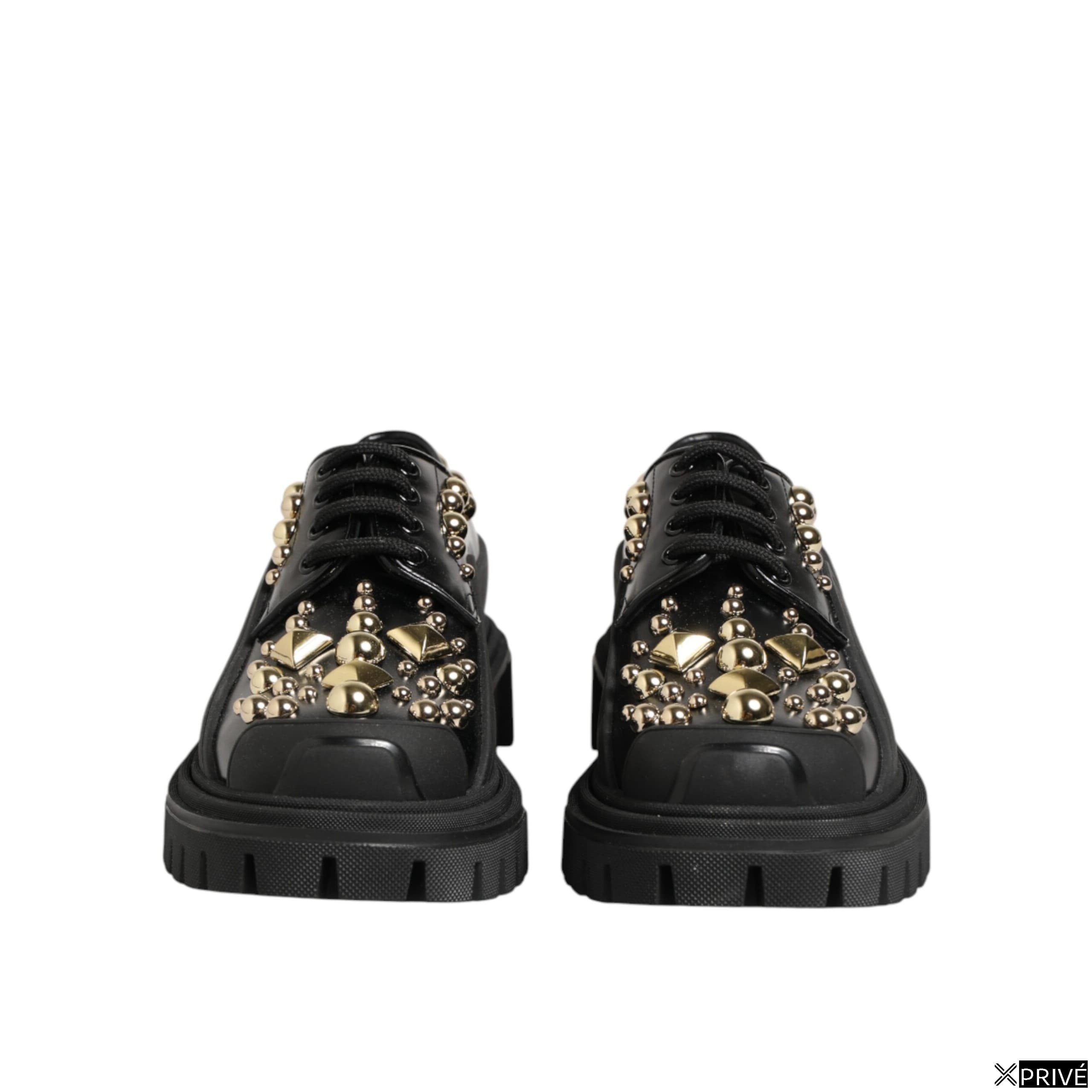 Chaussures plates noires en 100lf — 3