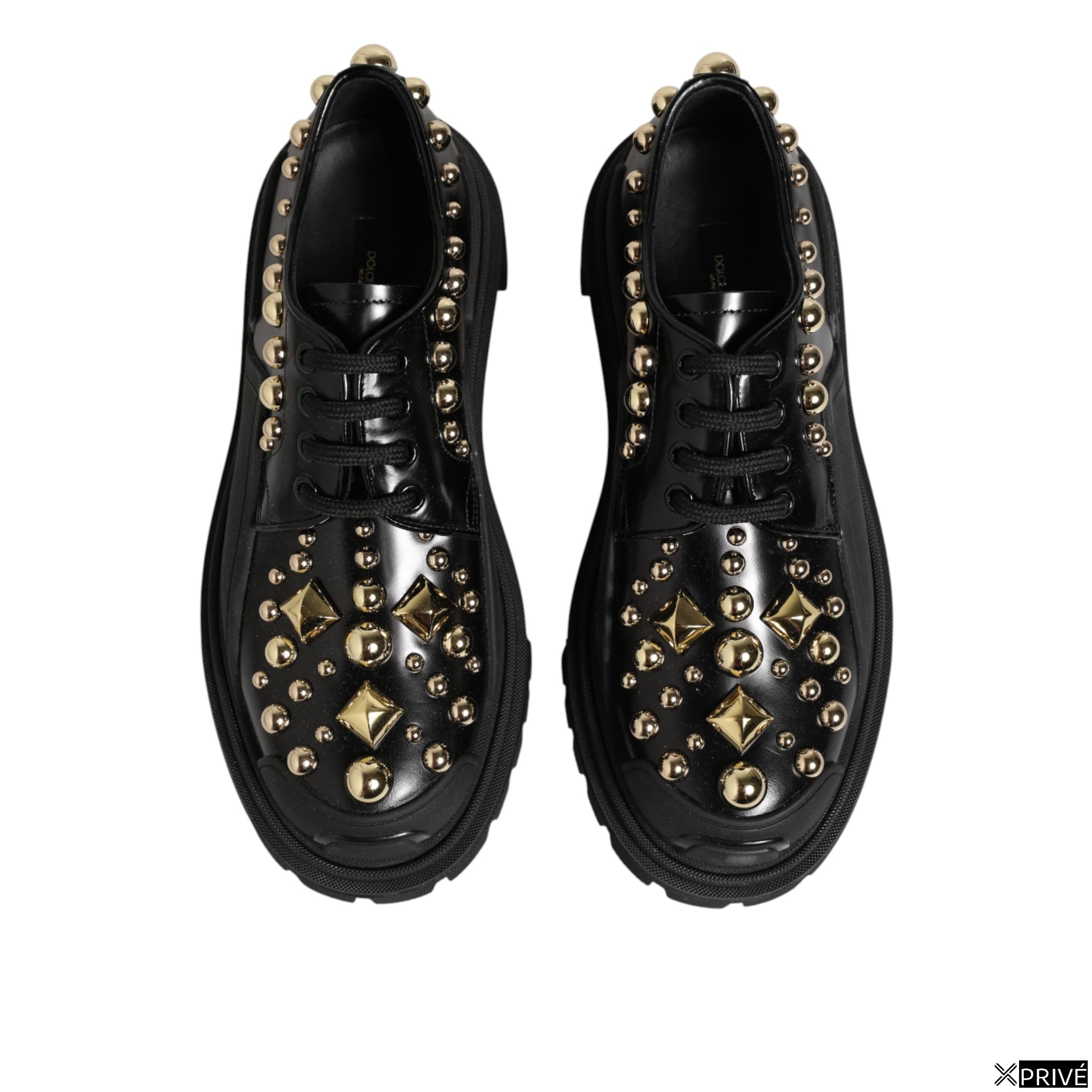 Chaussures plates noires en 100lf — 4