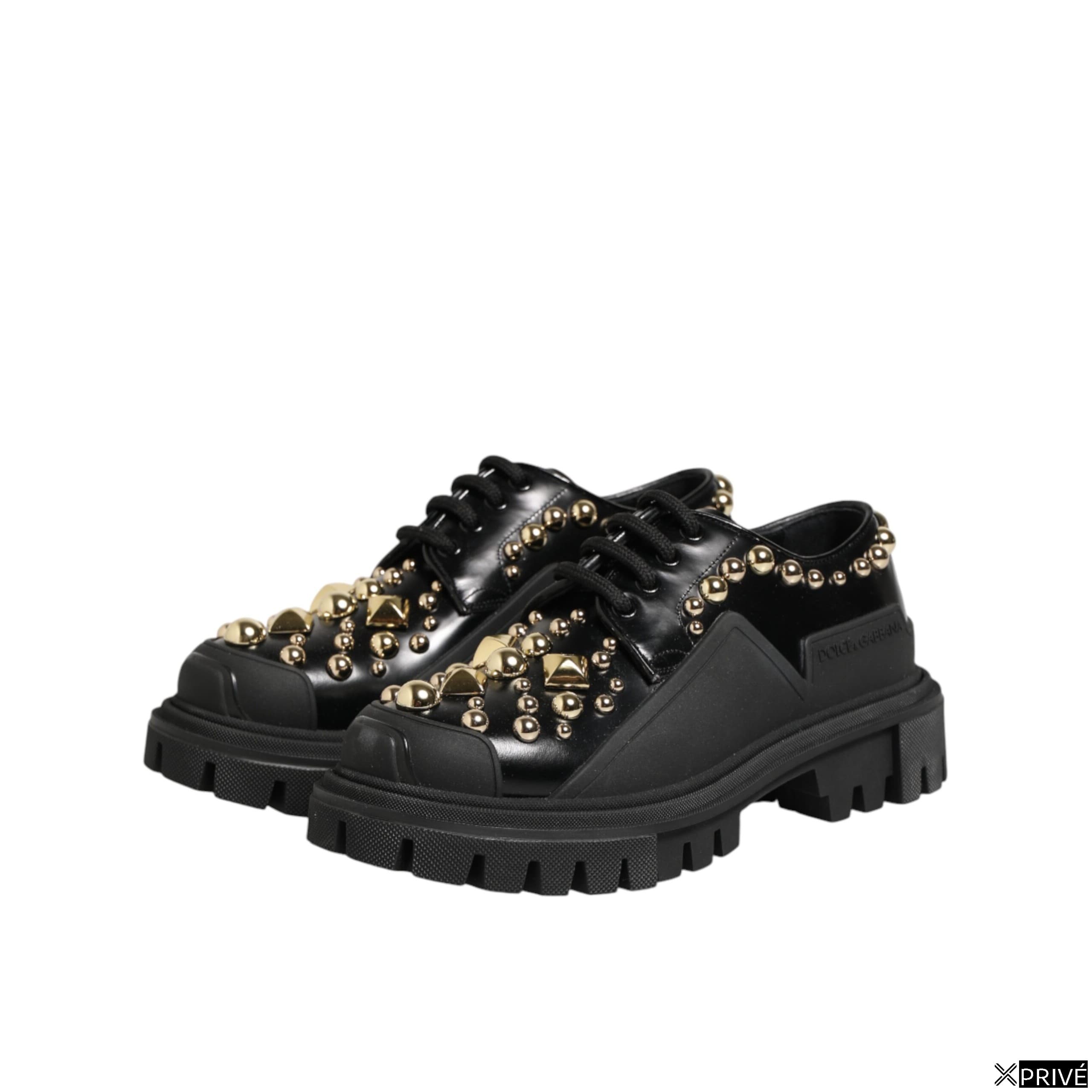 Chaussures plates noires en 100lf — 5