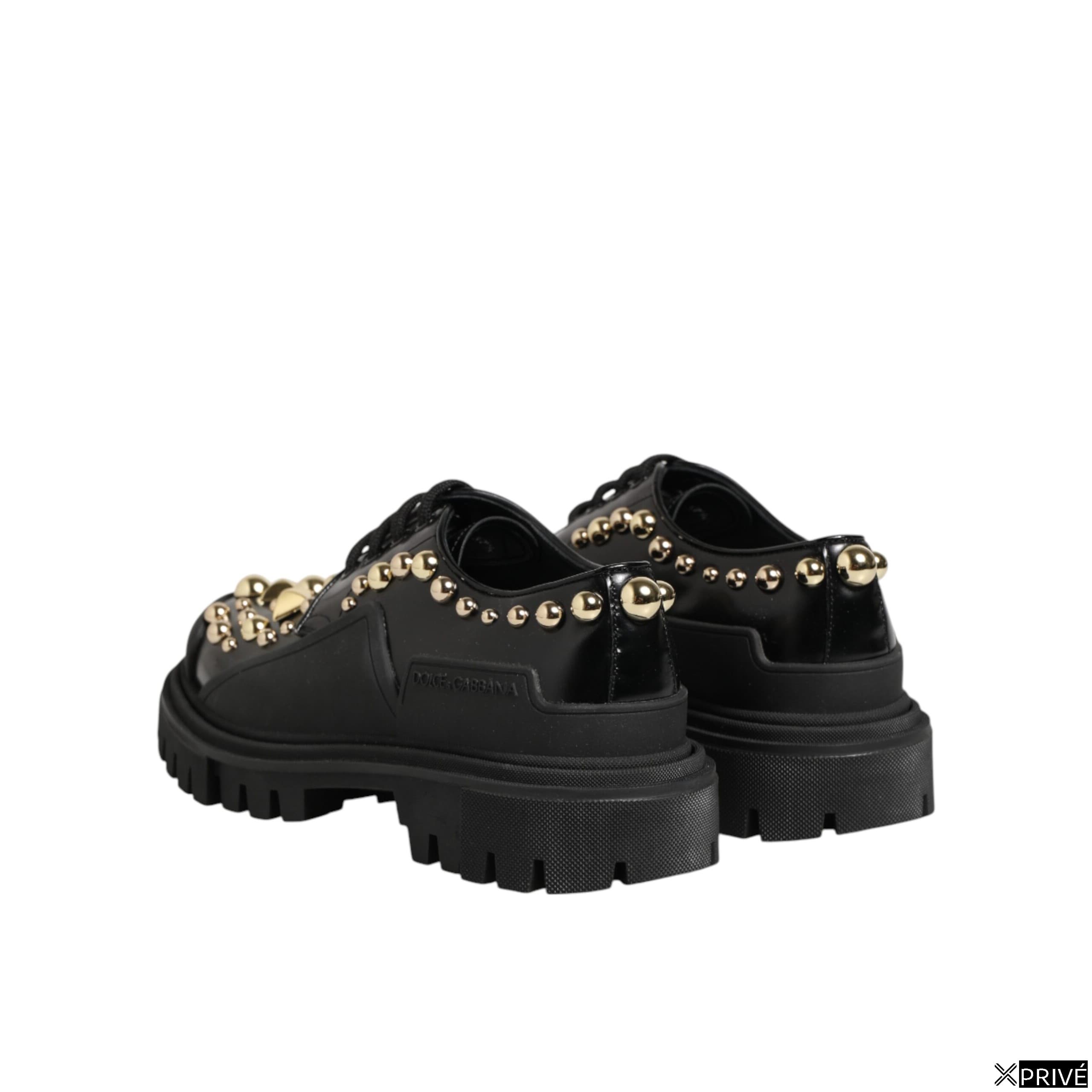 Chaussures plates noires en 100lf — 6