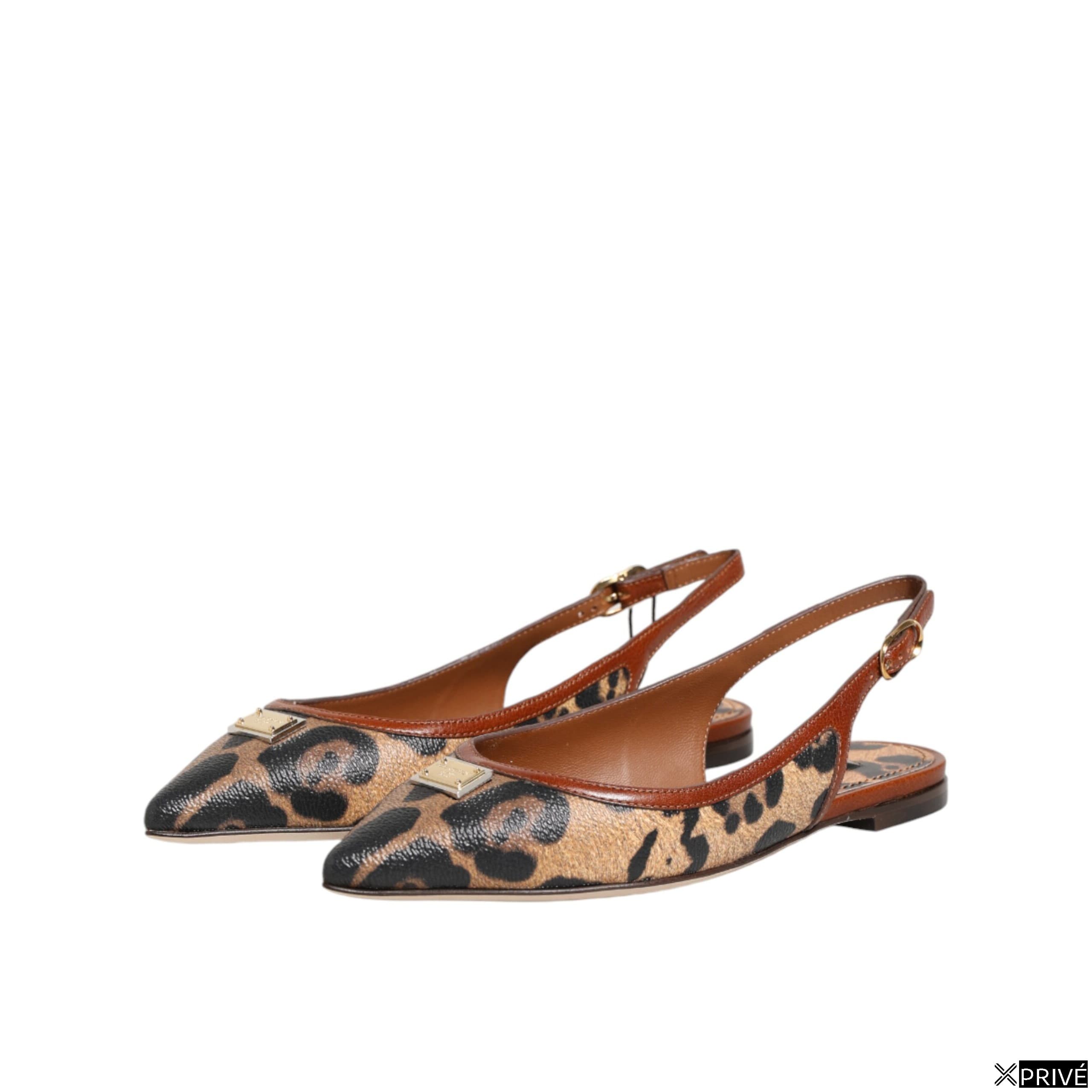 Chaussures plates brunes — 5