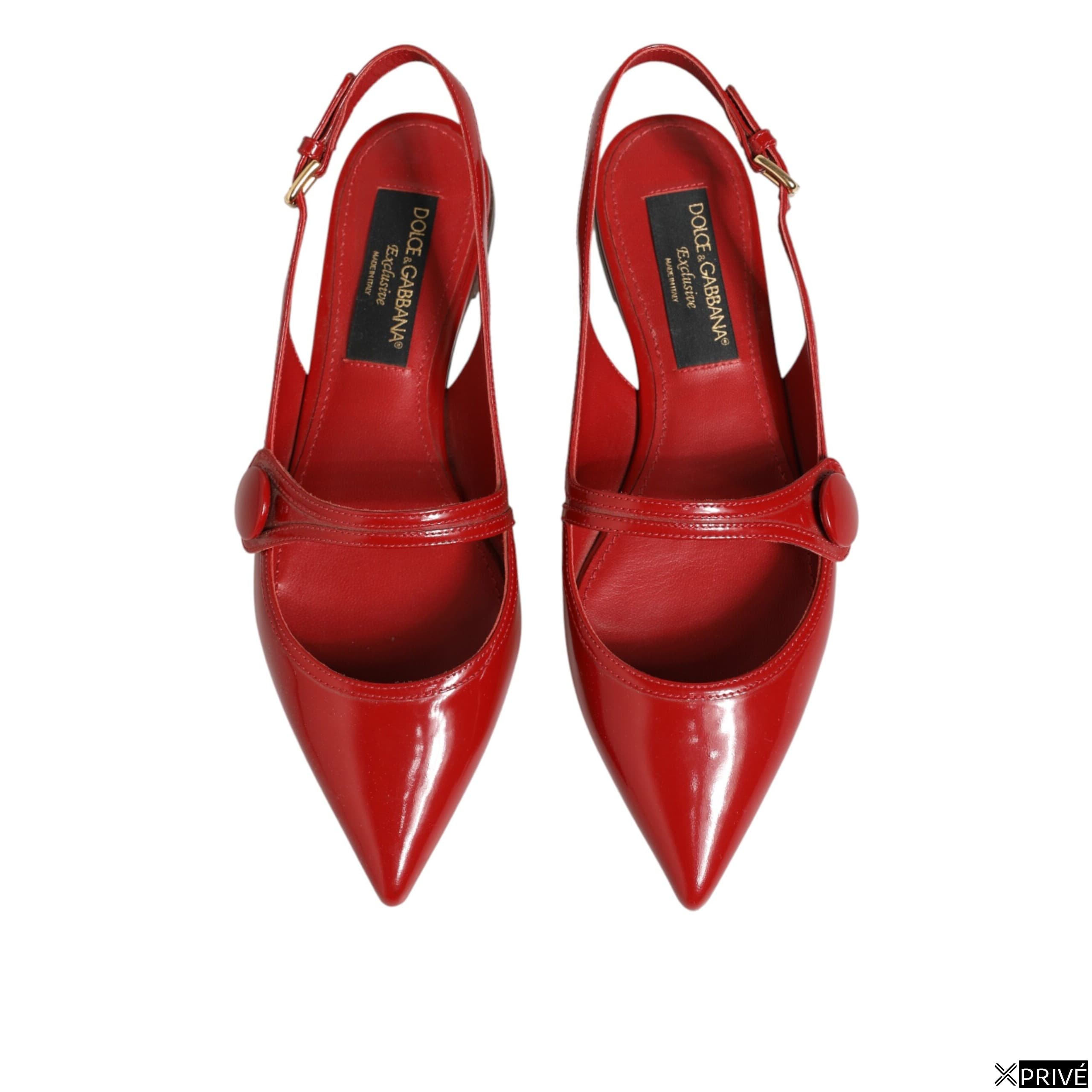 Chaussures plates rouges en 100lf — 4