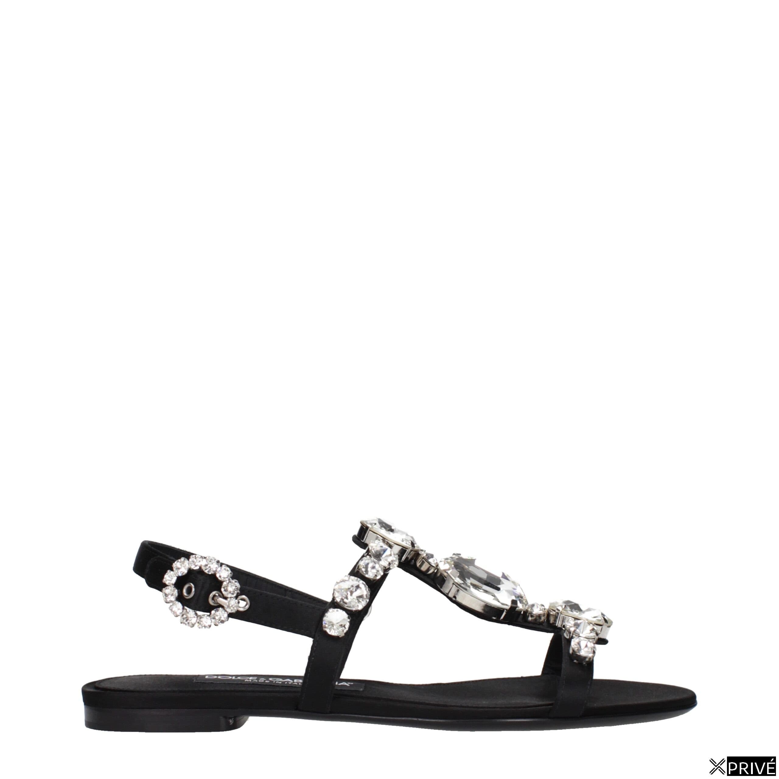 Sandales noires en Satin — 1