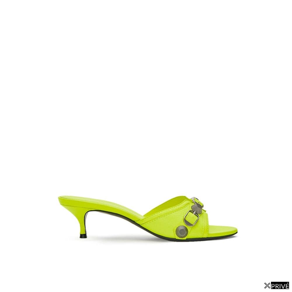Chaussures plates jaunes en Cuir — 1