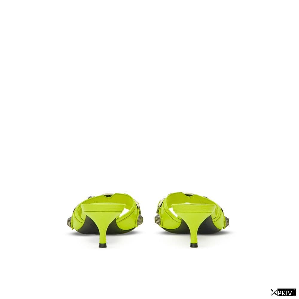 Chaussures plates jaunes en Cuir — 3