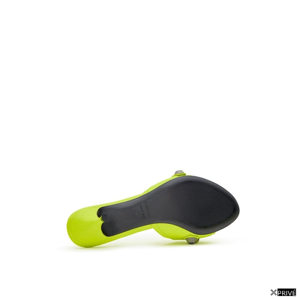 Chaussures plates jaunes en Cuir — 4