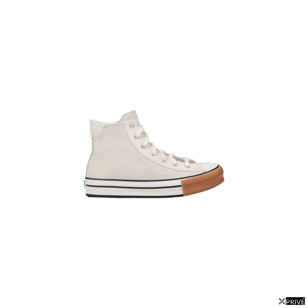 Chaussures de sport crèmes en Cuir — 1