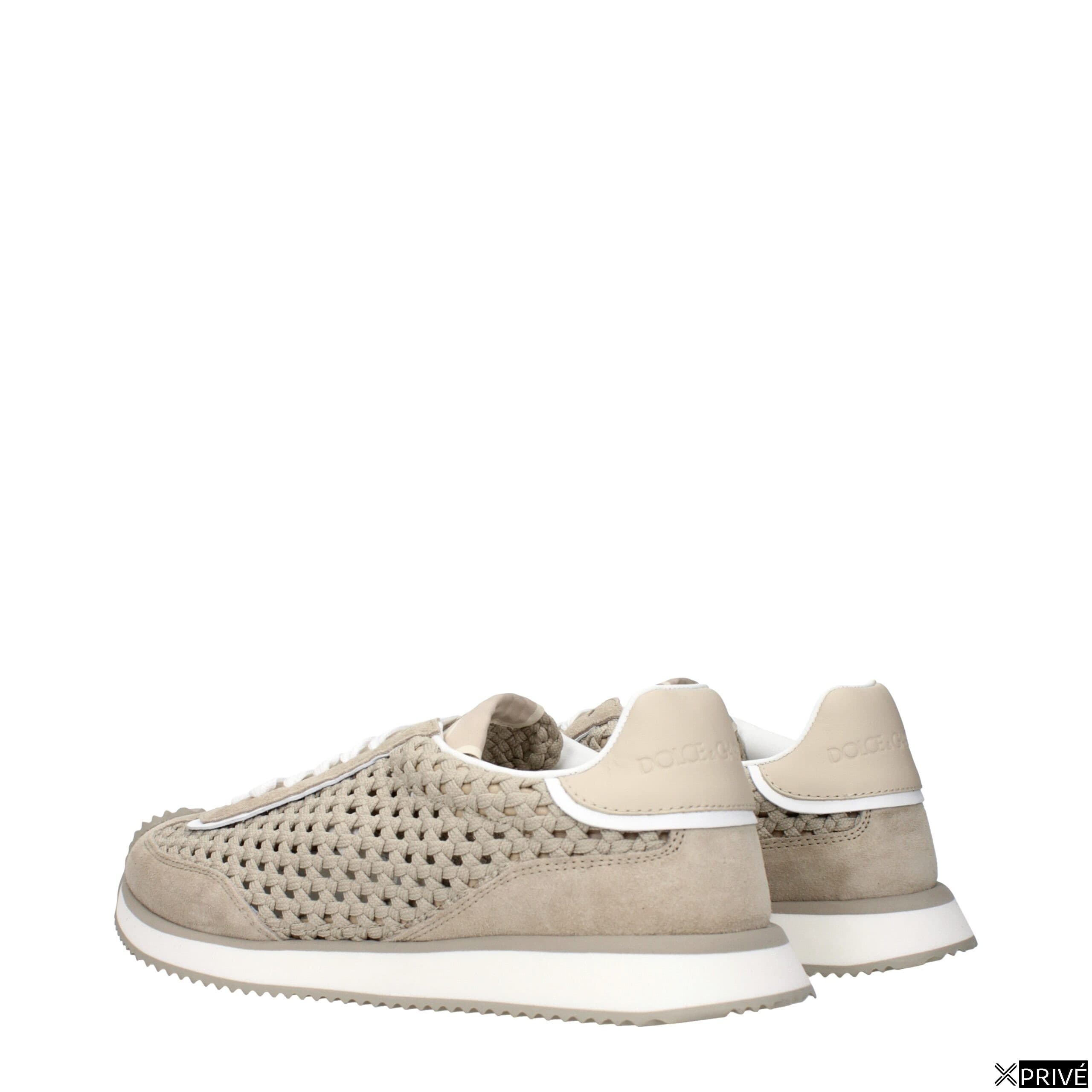 Chaussures de sport beiges en Tissu — 4