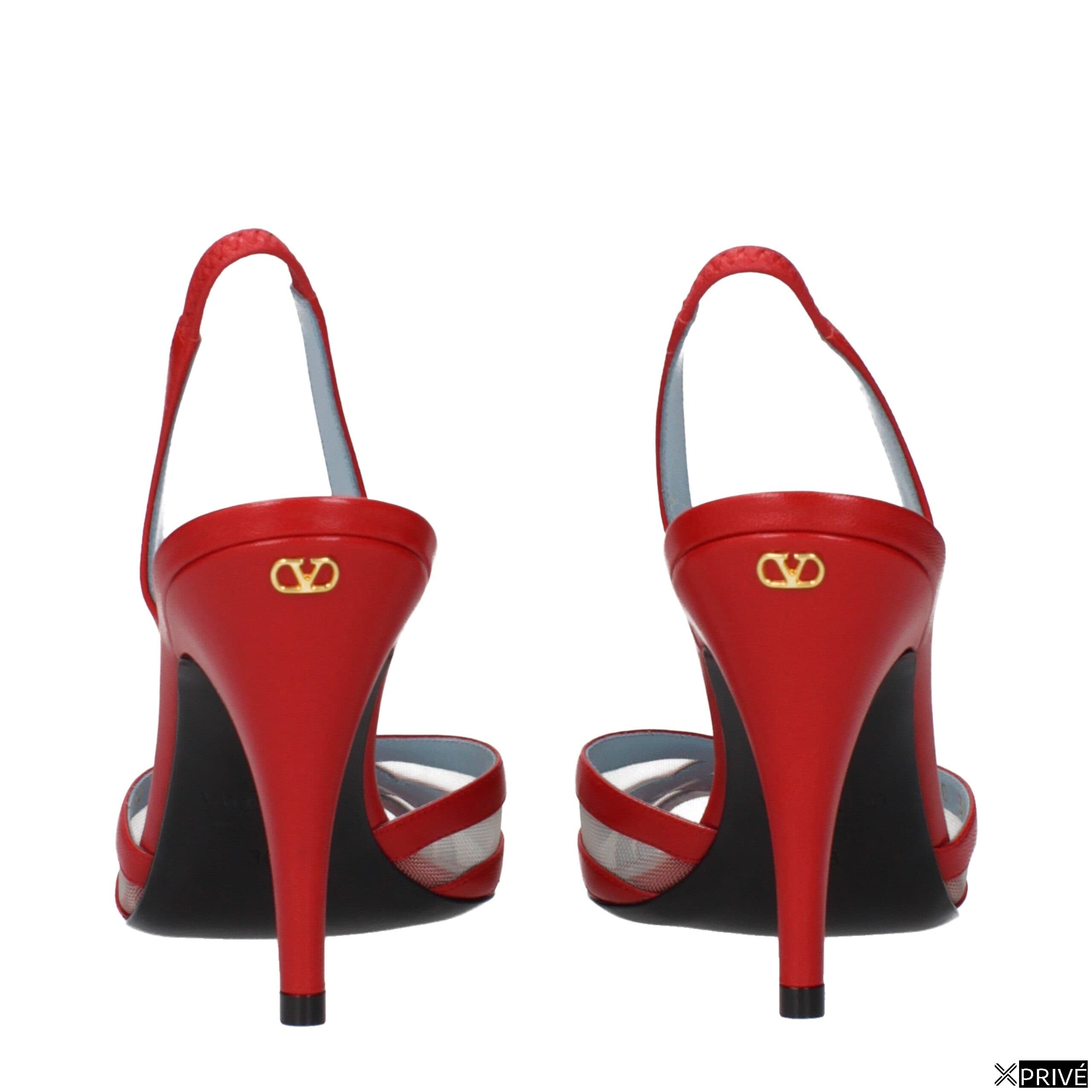 Sandales rouges en Cuir — 5