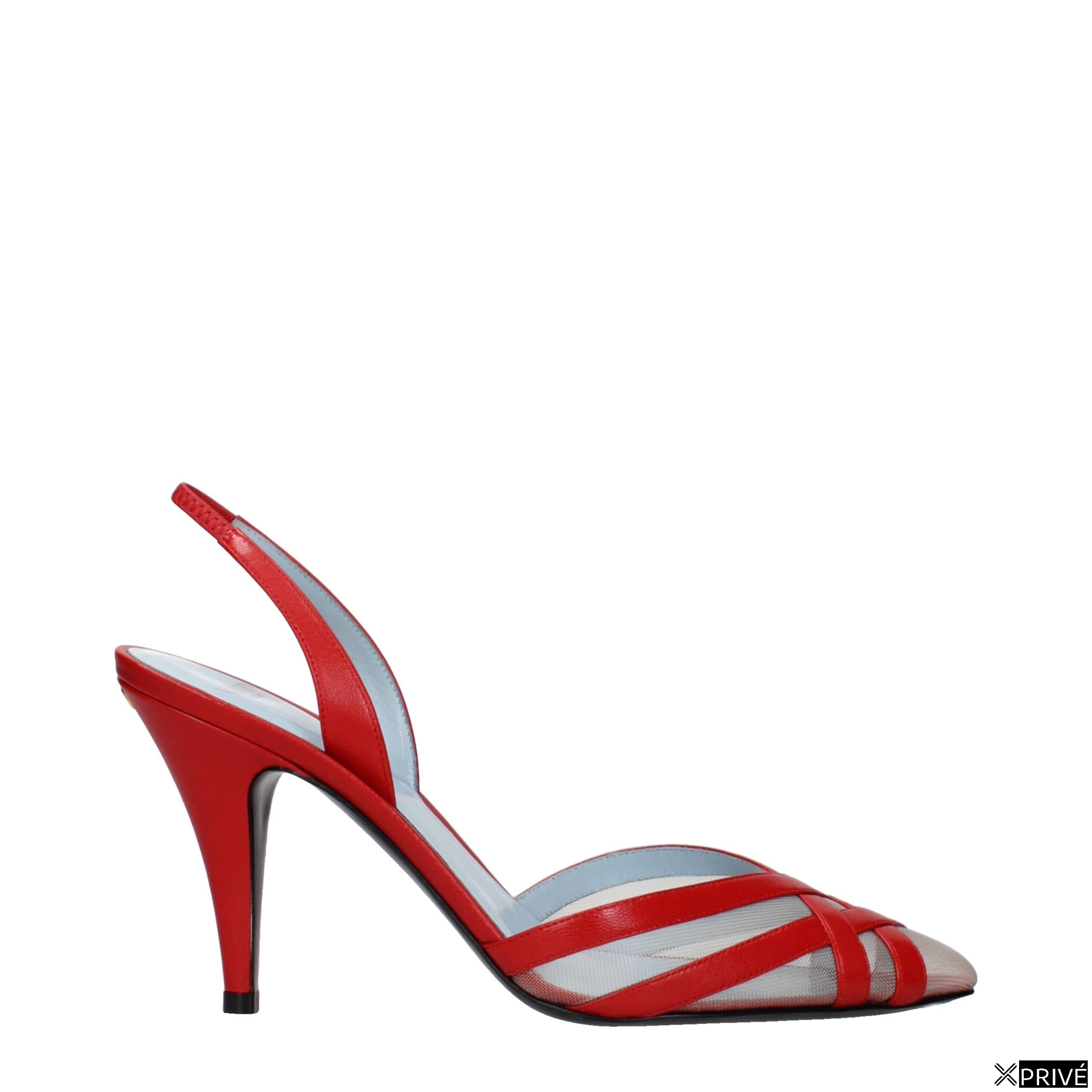 Sandales rouges en Cuir — 1