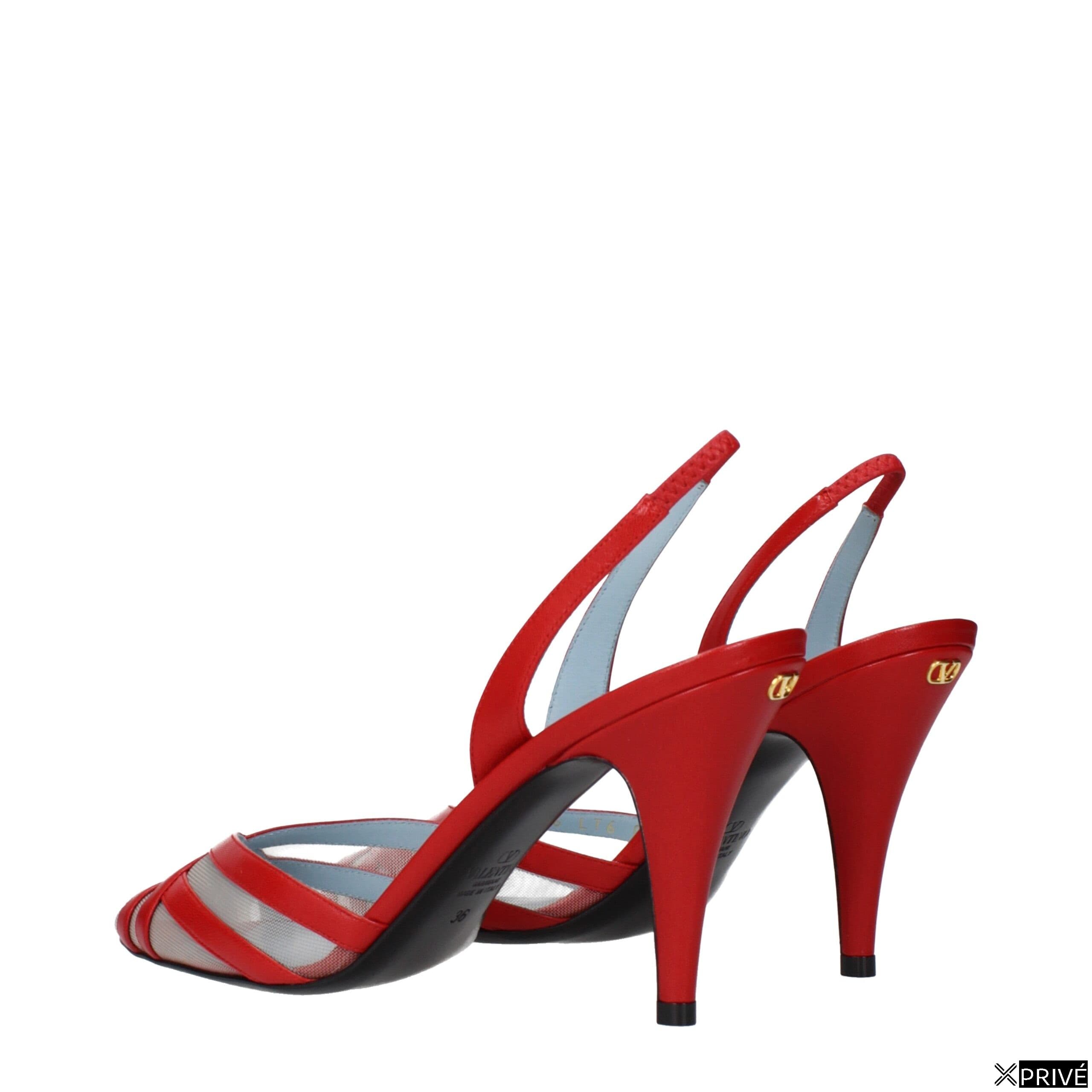 Sandales rouges en Cuir — 4