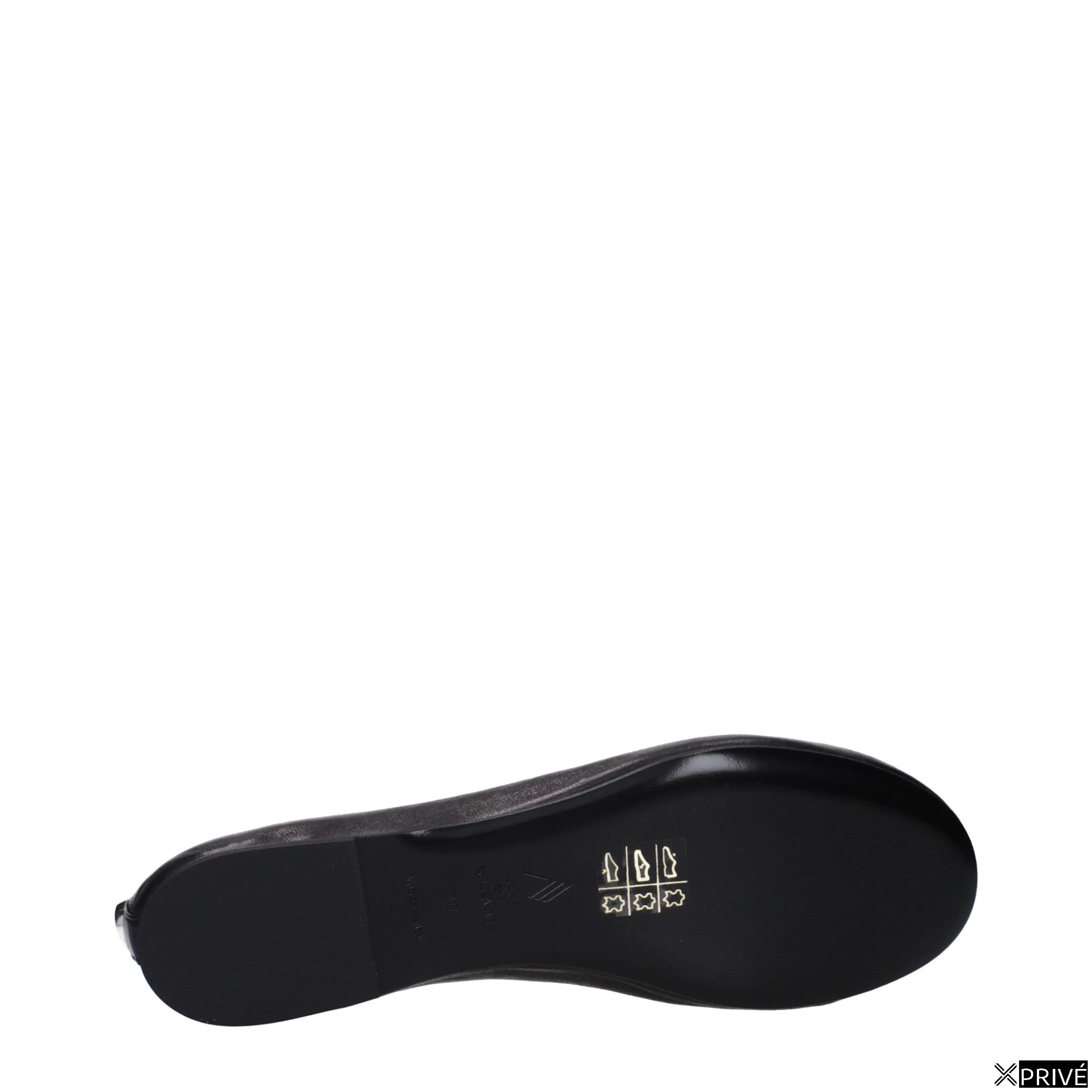 Chaussures plates noires en Cuir — 5