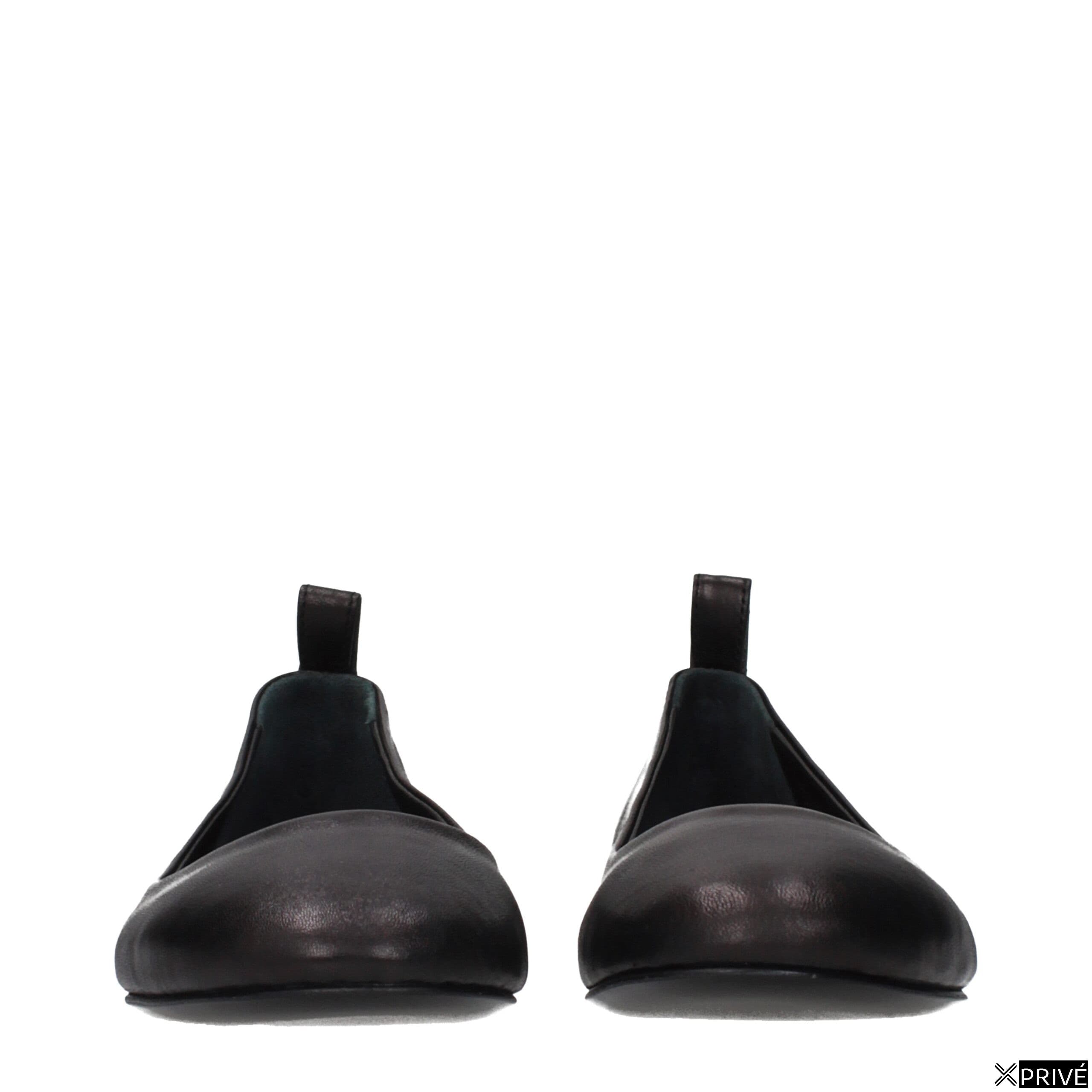 Chaussures plates noires en Cuir — 3