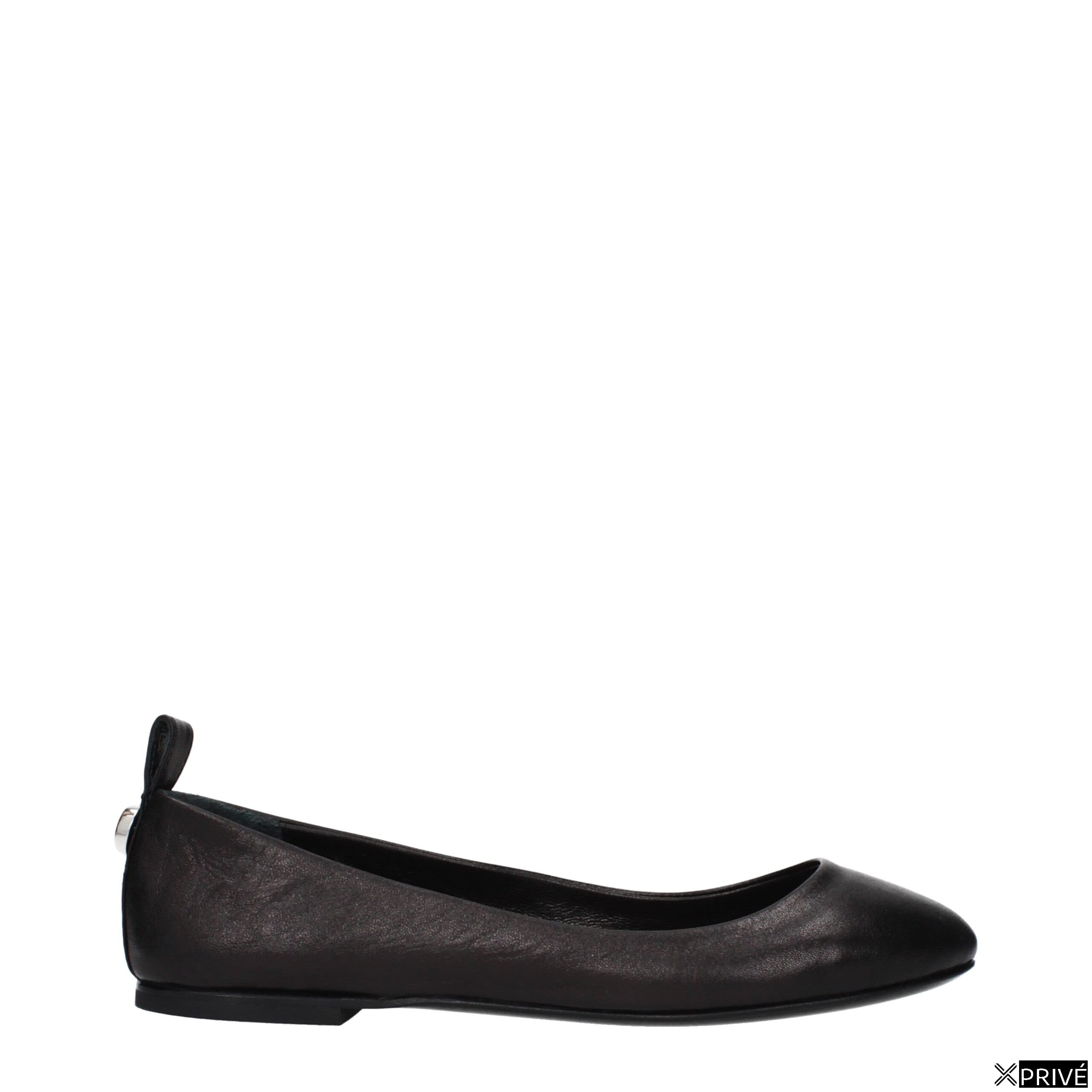 Chaussures plates noires en Cuir — 1