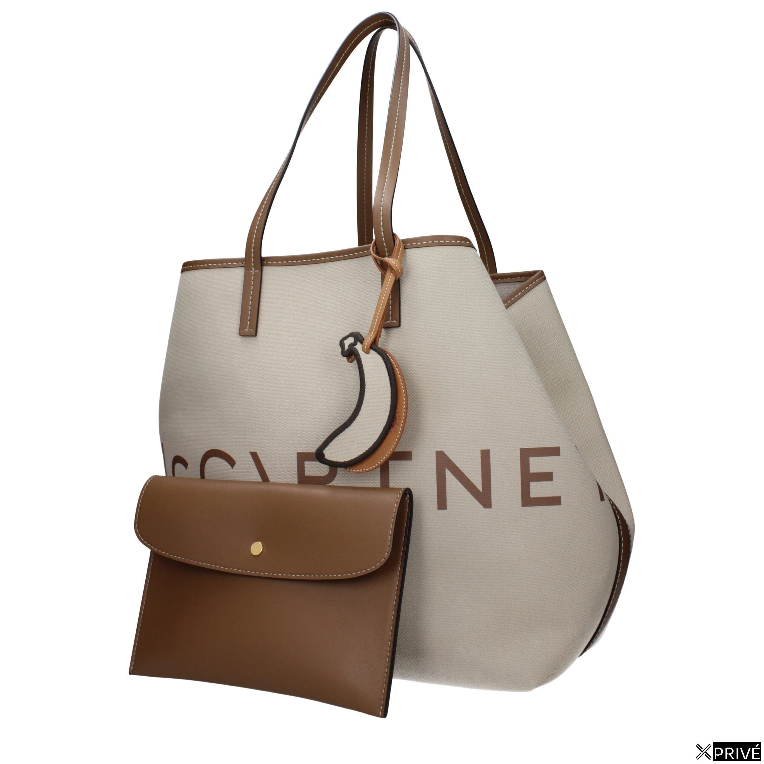 Sac bandoulière beige en Tissu — 2