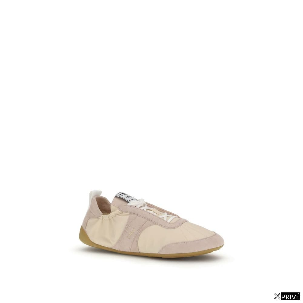 Chaussures de sport beiges en Nylon — 2