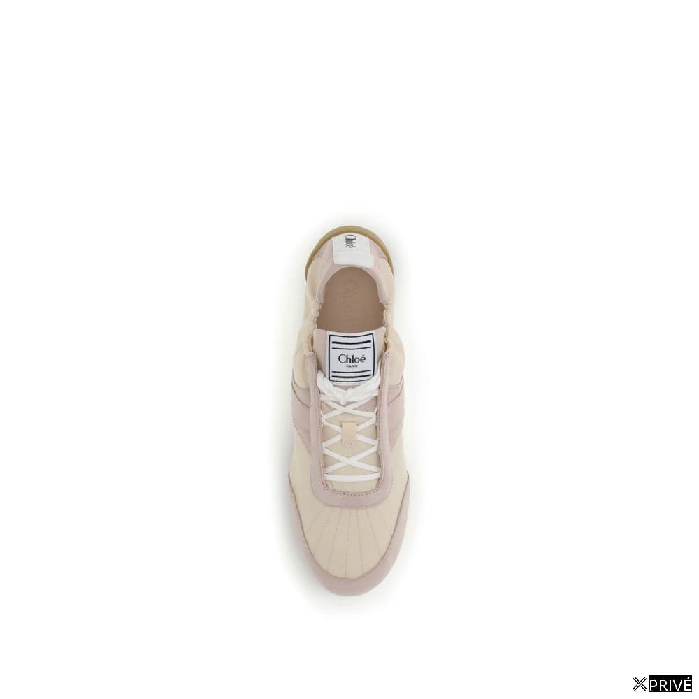 Chaussures de sport beiges en Nylon — 4
