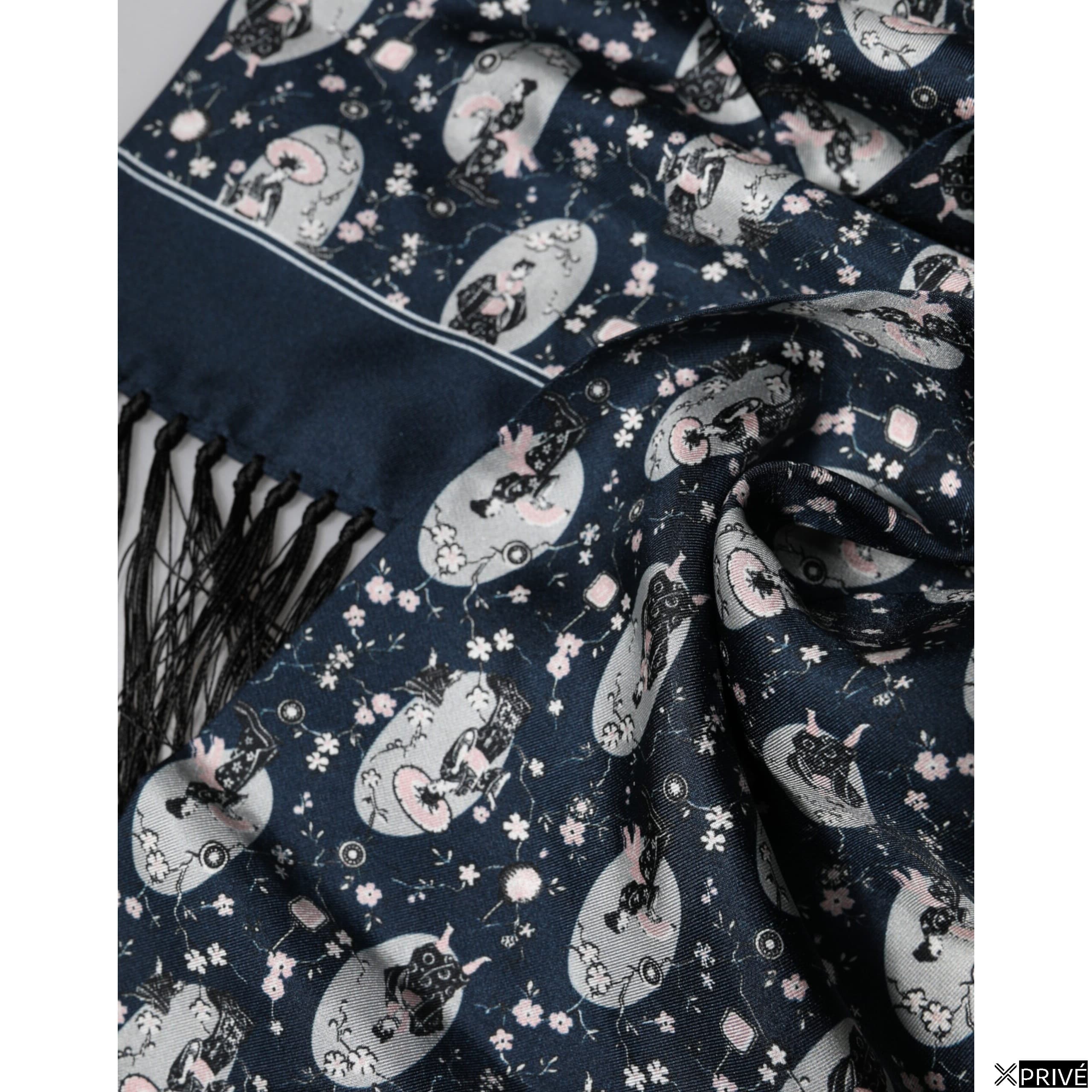 Écharpe bleu marine — 4