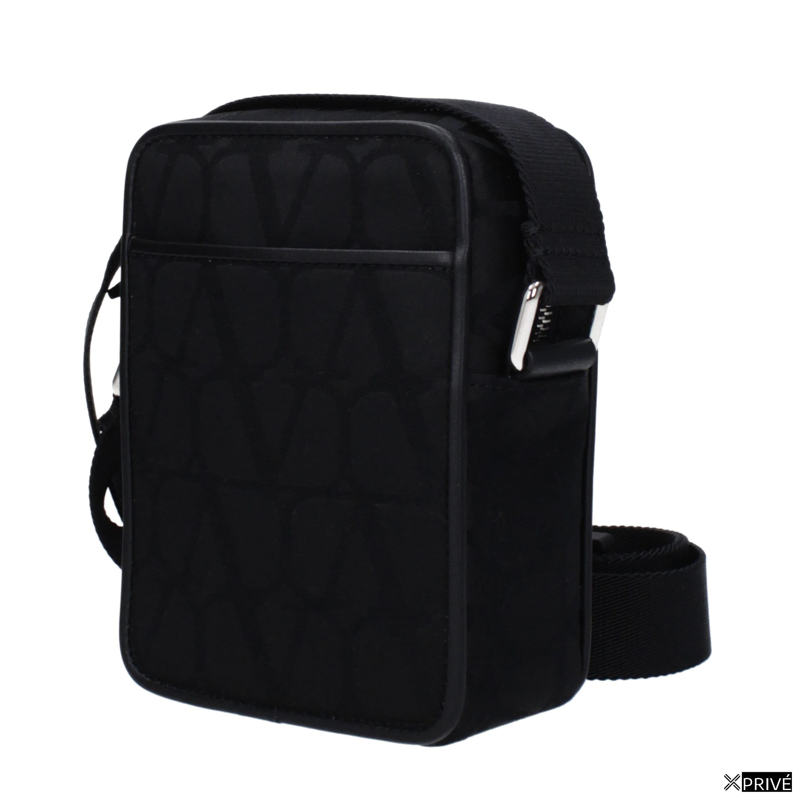 Sac porté croisé noir en Tissu — 2