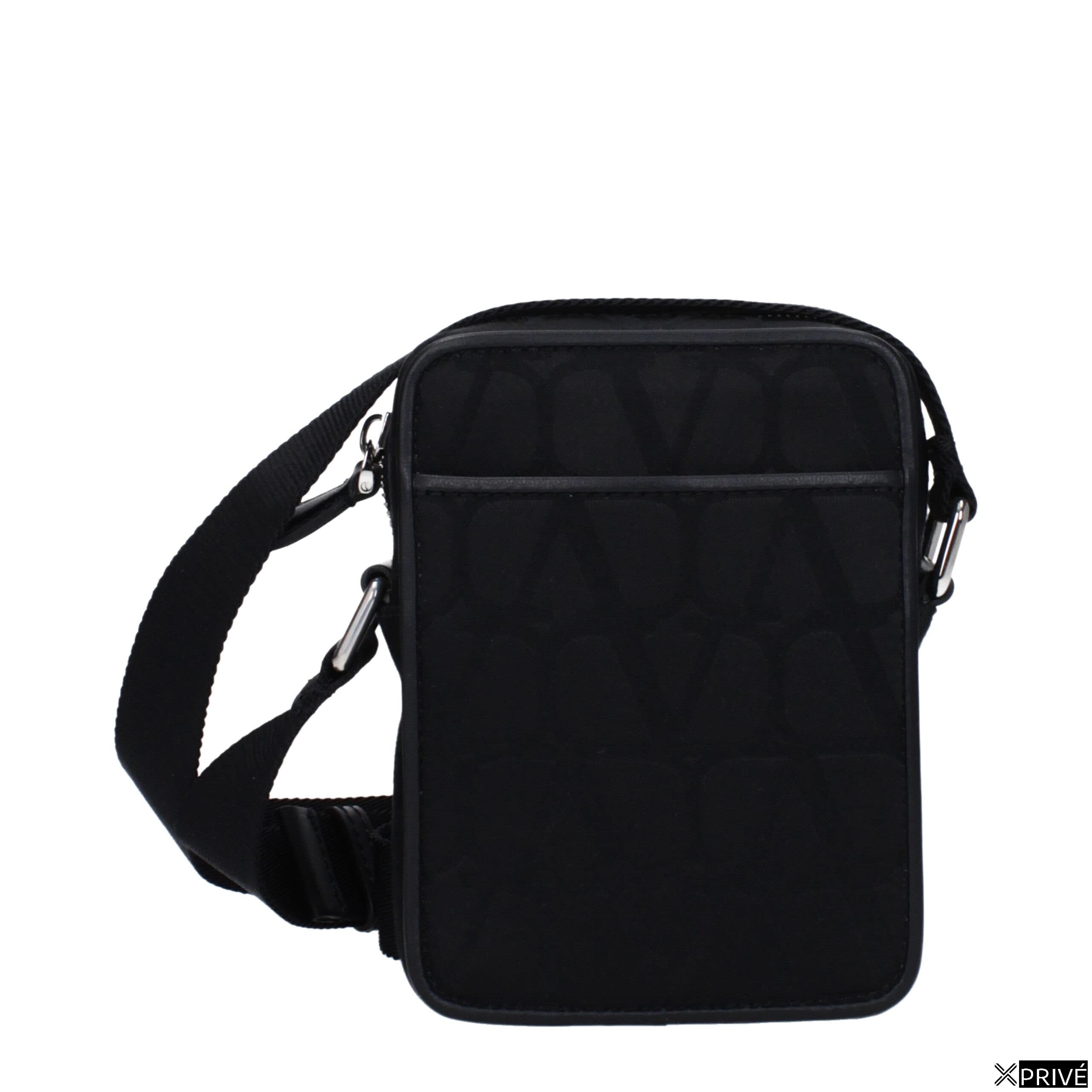 Sac porté croisé noir en Tissu — 1